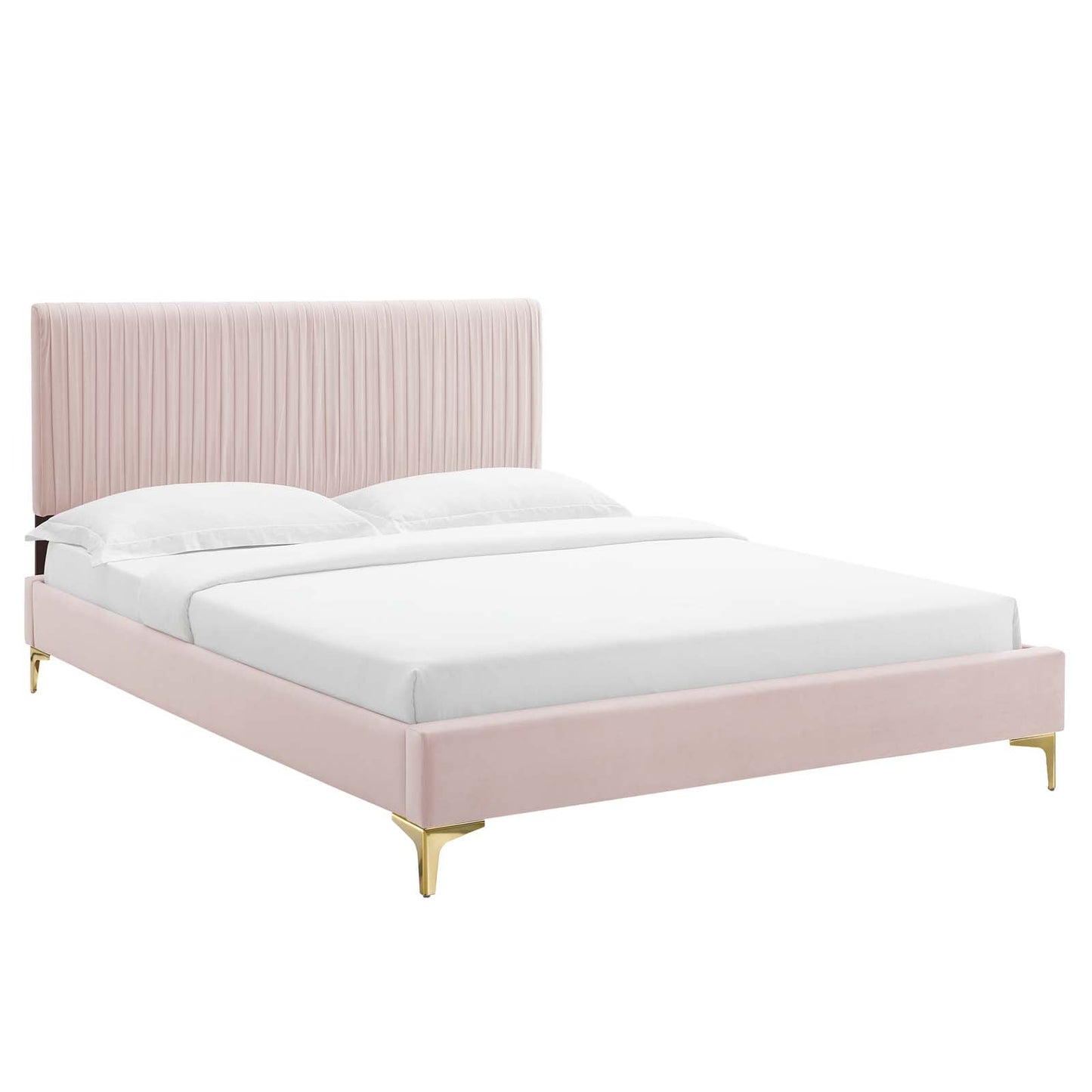 Modway Peyton Performance Velvet Full Platform Bed | Beds | Modishstore-37