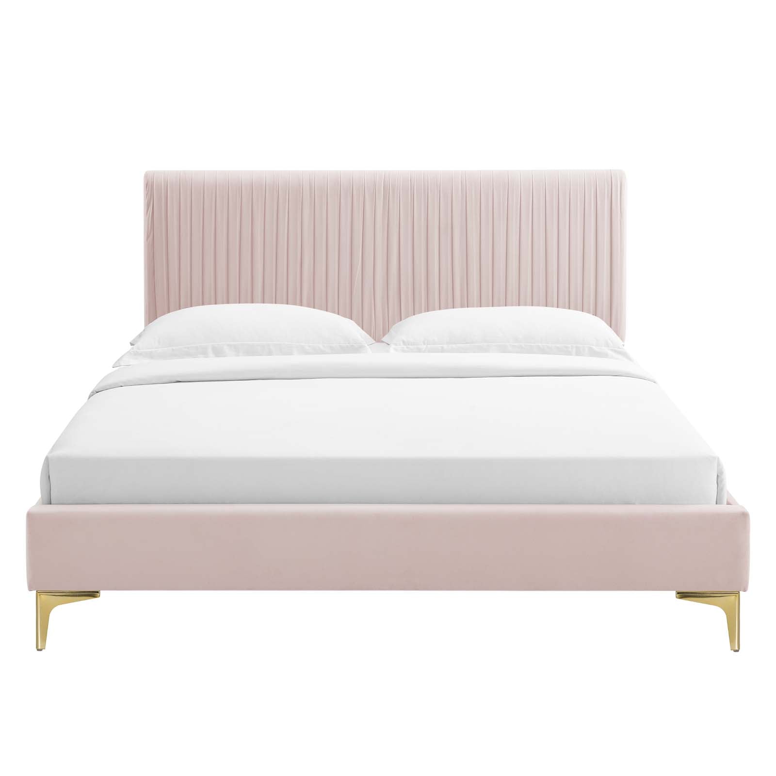 Modway Peyton Performance Velvet Full Platform Bed | Beds | Modishstore-42