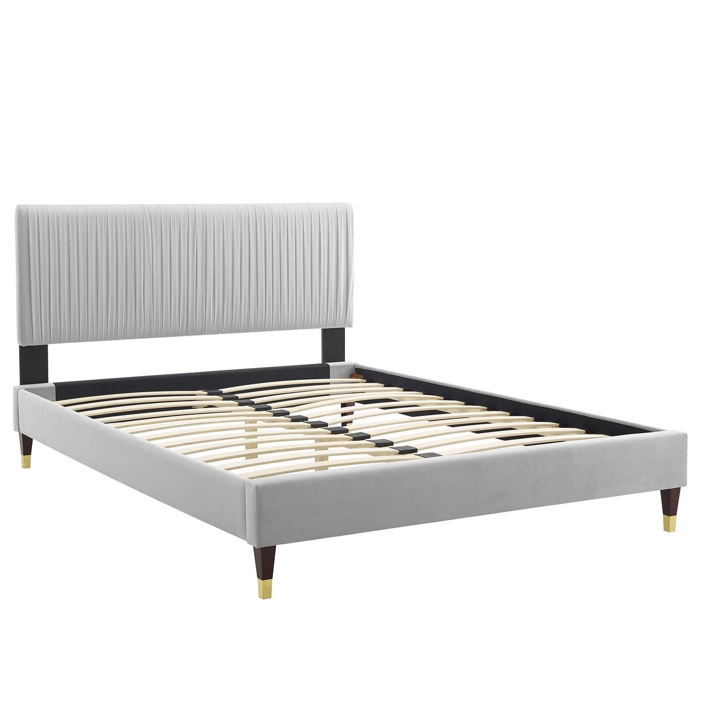 Modway Peyton Performance Velvet Full Platform Bed | Beds | Modishstore-17