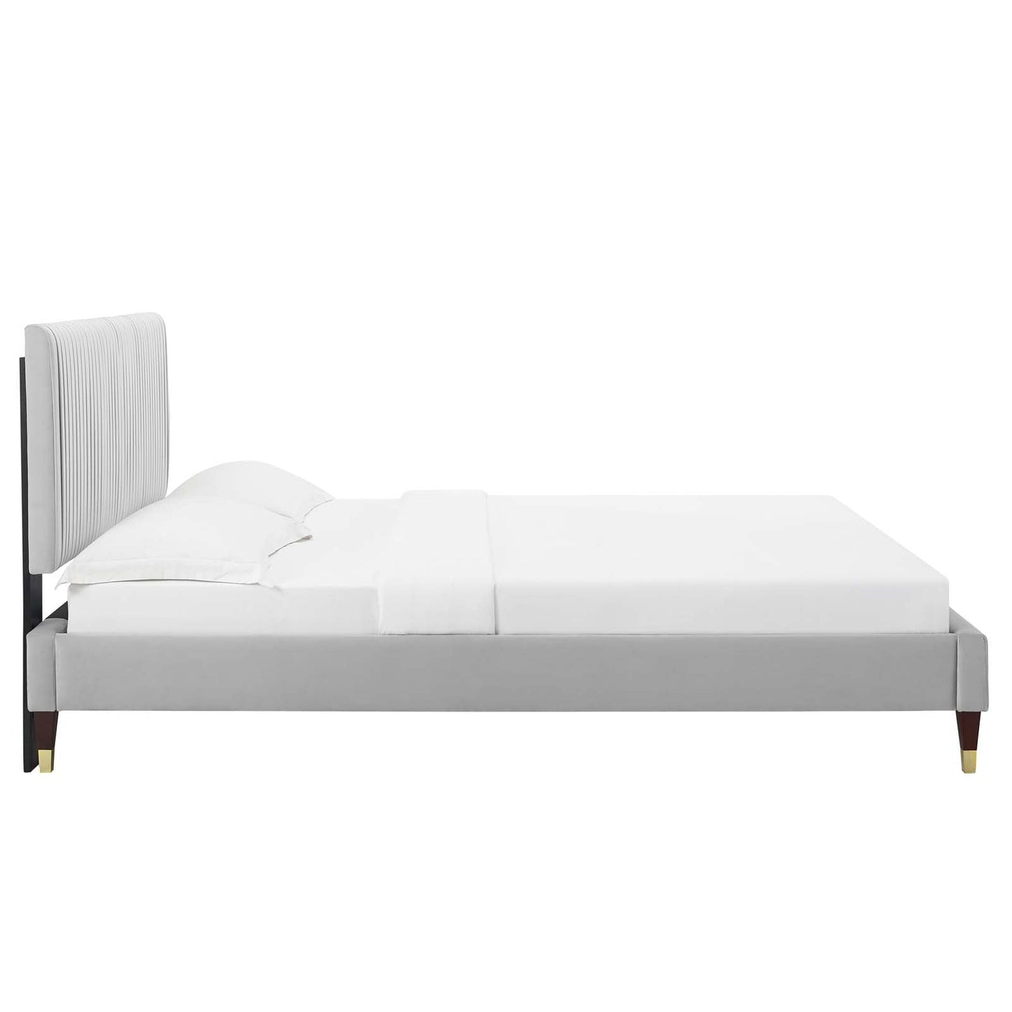 Modway Peyton Performance Velvet Full Platform Bed | Beds | Modishstore-19