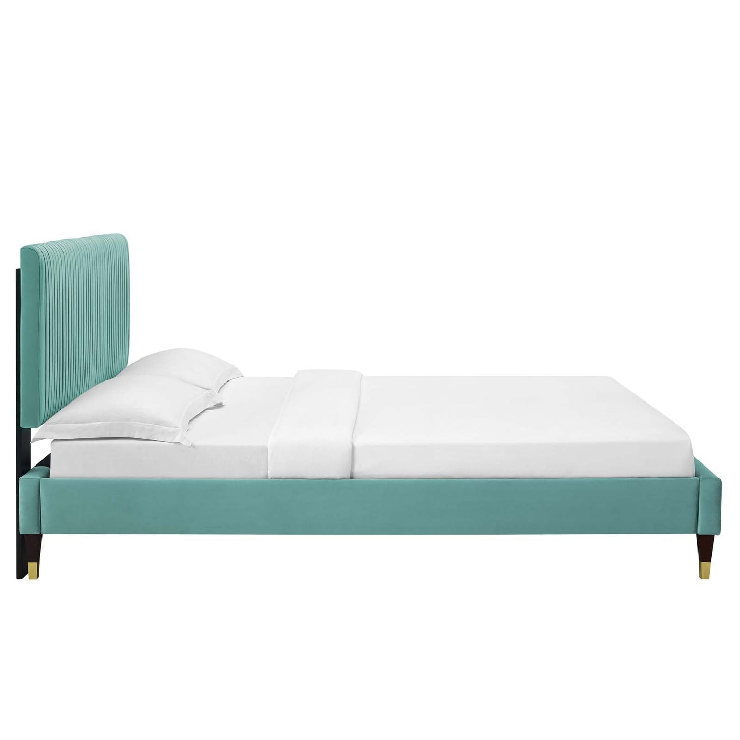Modway Peyton Performance Velvet Full Platform Bed | Beds | Modishstore-26