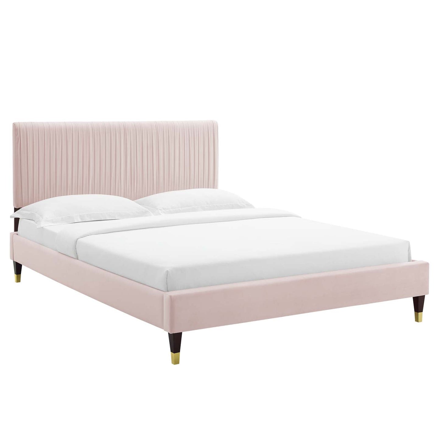 Modway Peyton Performance Velvet Full Platform Bed | Beds | Modishstore-37