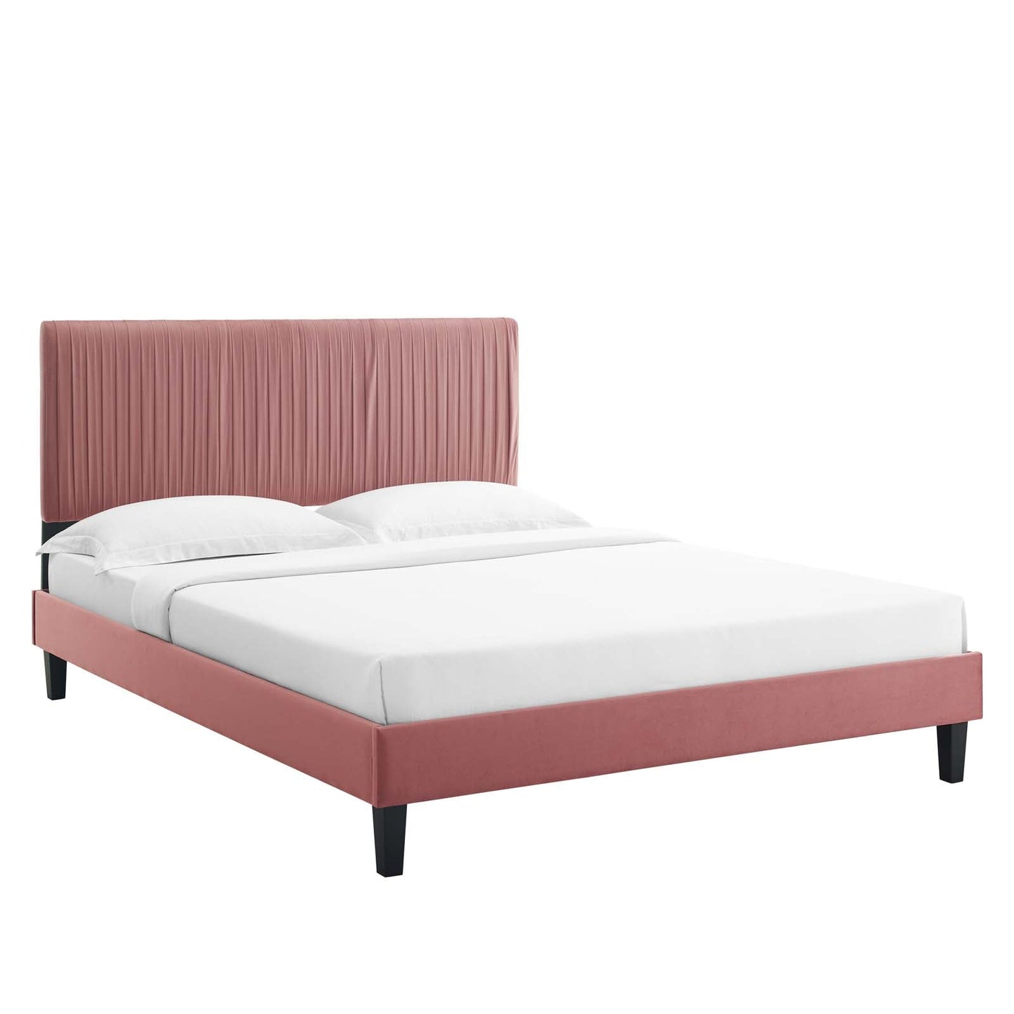 Modway Peyton Performance Velvet Full Platform Bed | Beds | Modishstore-9