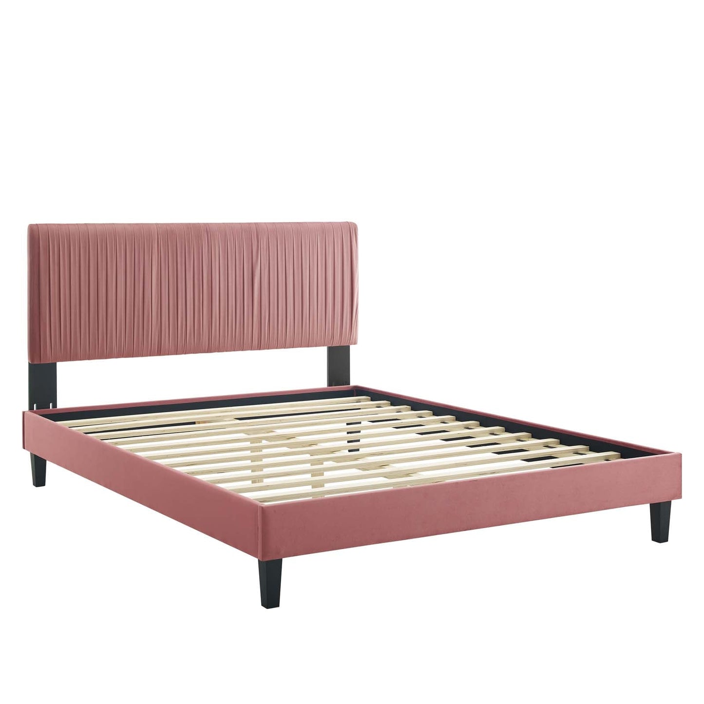 Modway Peyton Performance Velvet Full Platform Bed | Beds | Modishstore-10