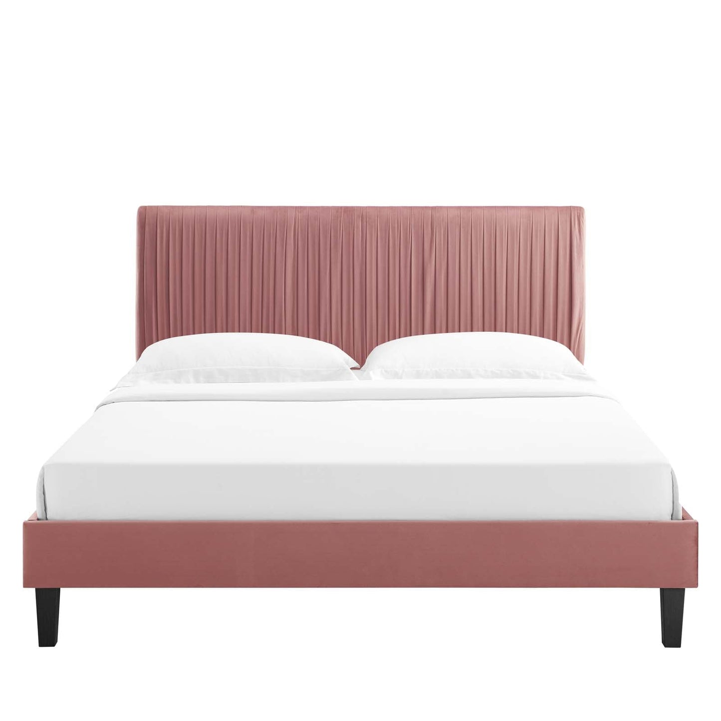Modway Peyton Performance Velvet Full Platform Bed | Beds | Modishstore-13
