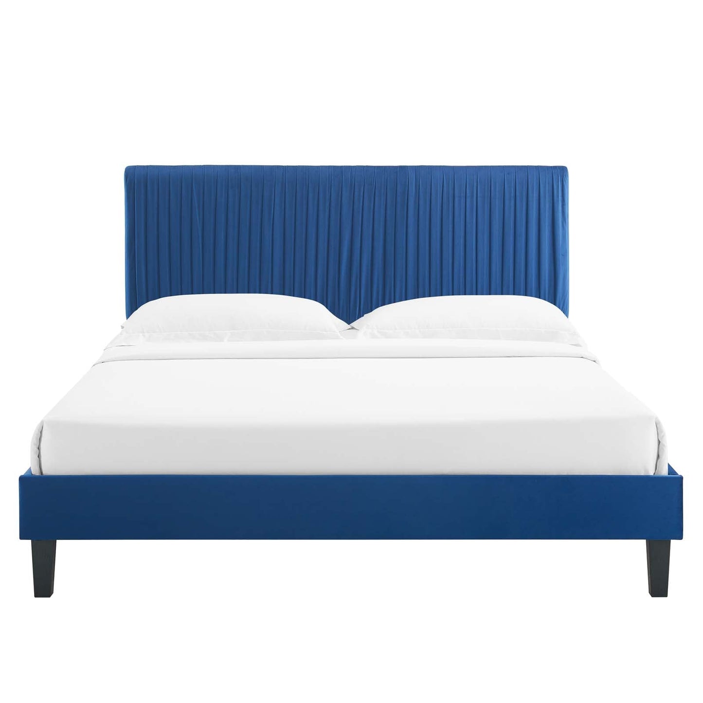 Modway Peyton Performance Velvet Full Platform Bed | Beds | Modishstore-34