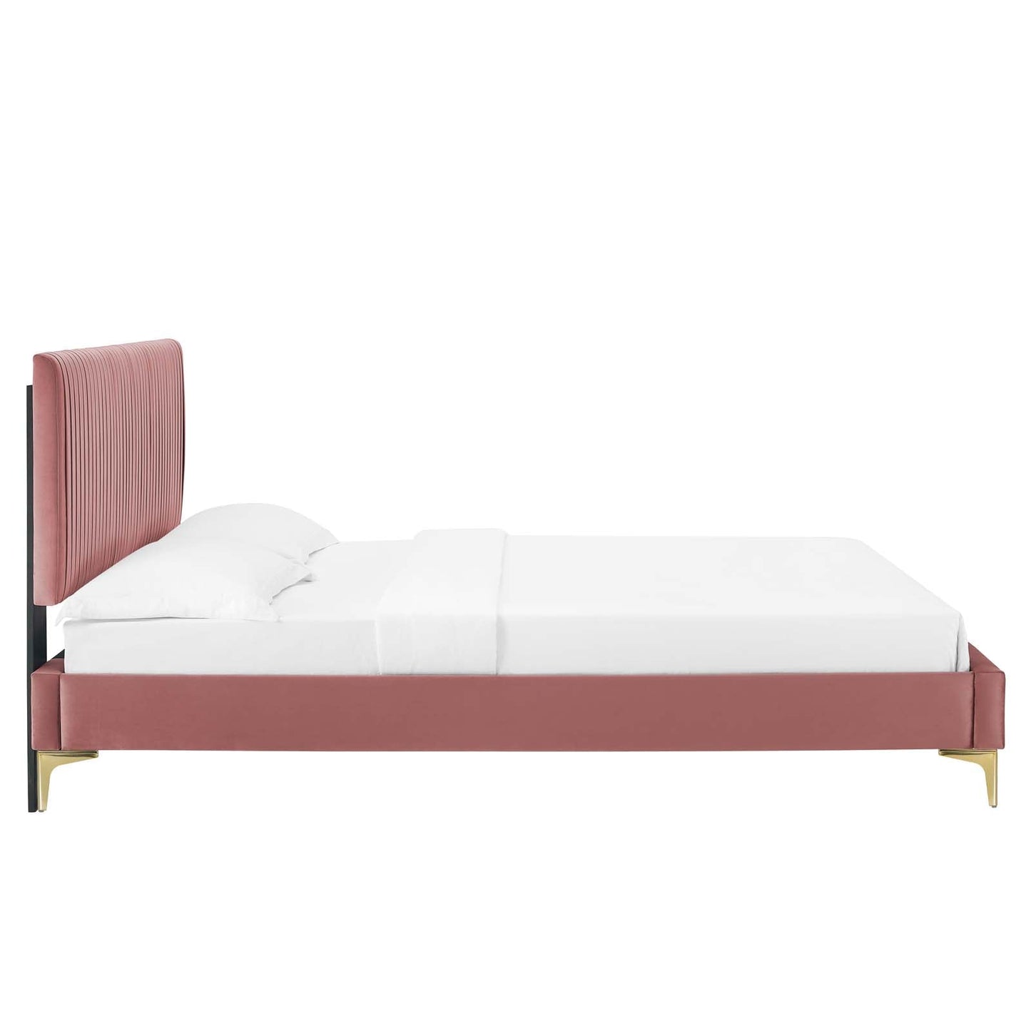 Modway Peyton Performance Velvet King Platform Bed | Beds | Modishstore-12