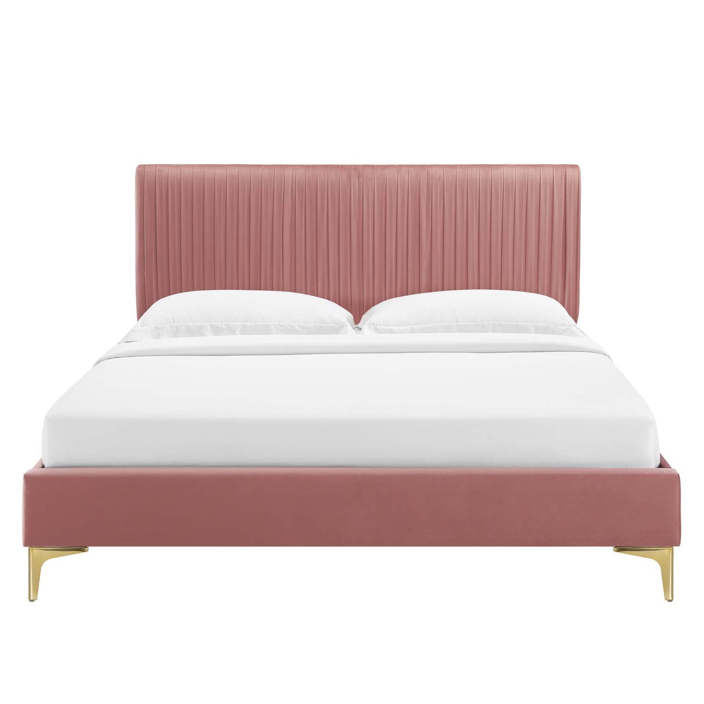 Modway Peyton Performance Velvet King Platform Bed | Beds | Modishstore-13