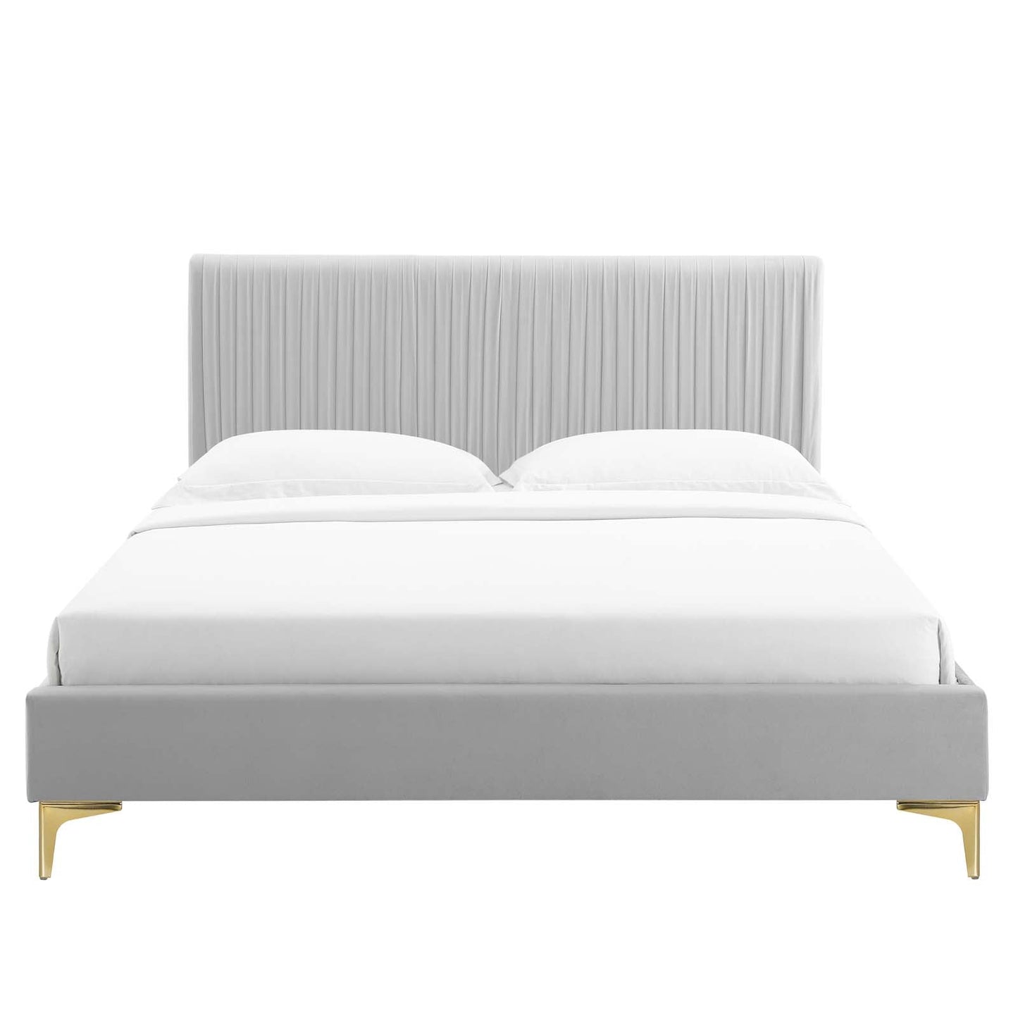 Modway Peyton Performance Velvet King Platform Bed | Beds | Modishstore-21