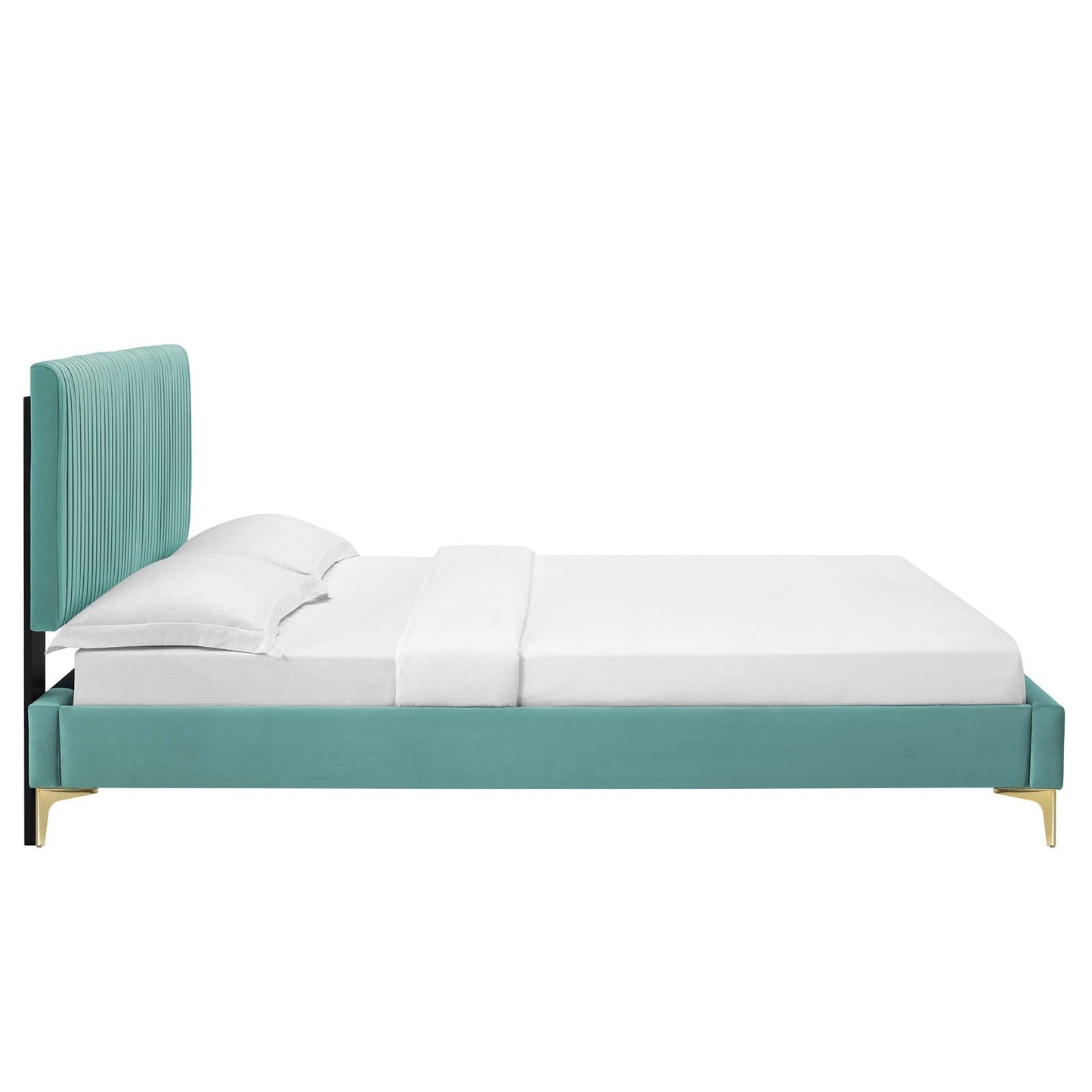 Modway Peyton Performance Velvet King Platform Bed | Beds | Modishstore-25