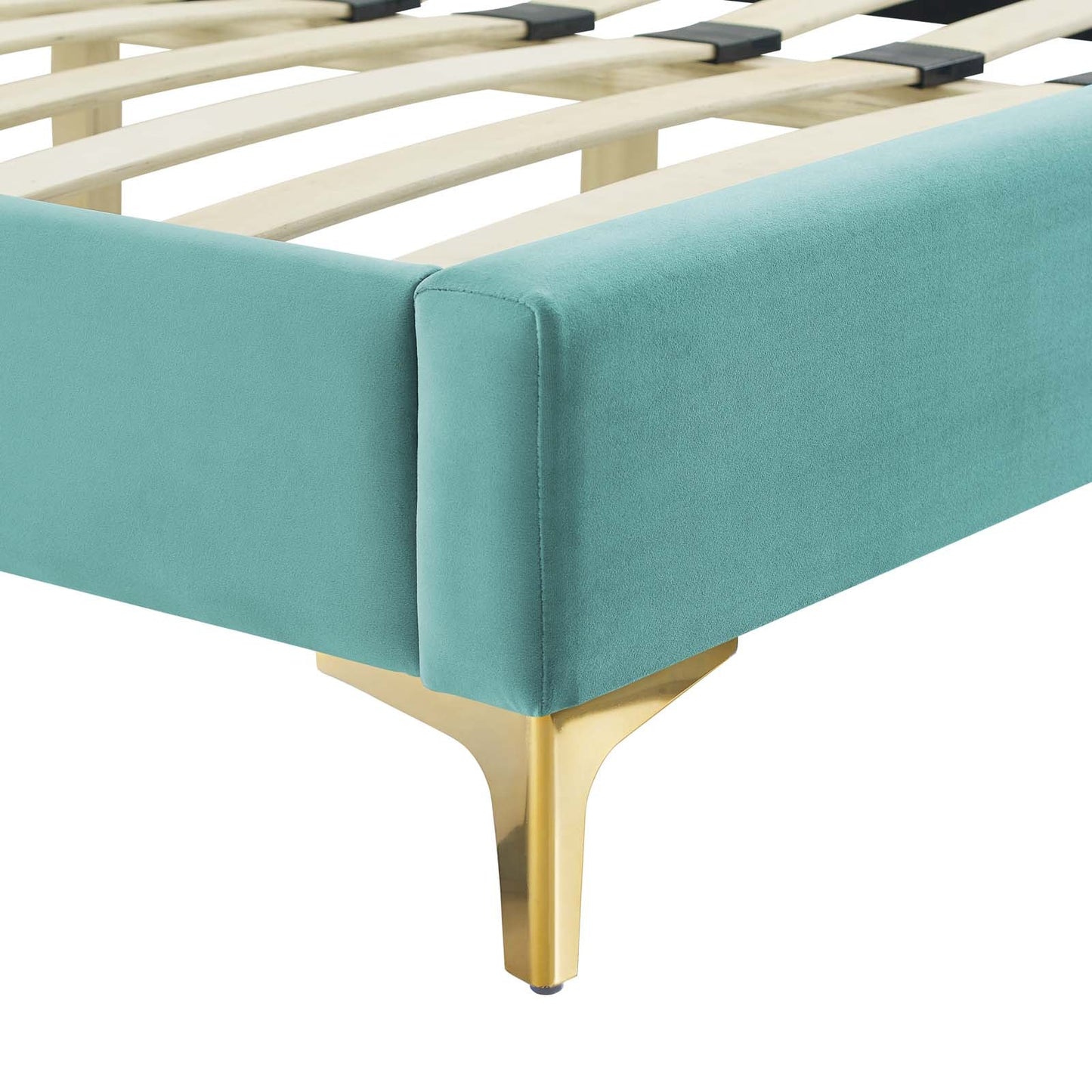 Modway Peyton Performance Velvet King Platform Bed | Beds | Modishstore-27