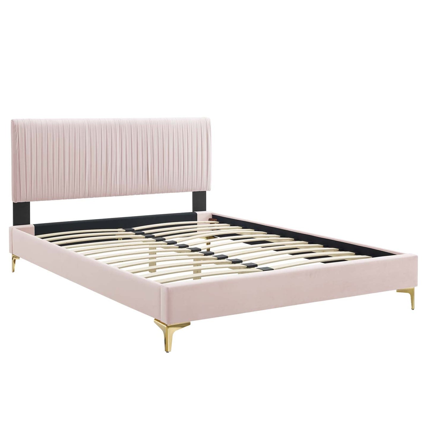 Modway Peyton Performance Velvet King Platform Bed | Beds | Modishstore-38