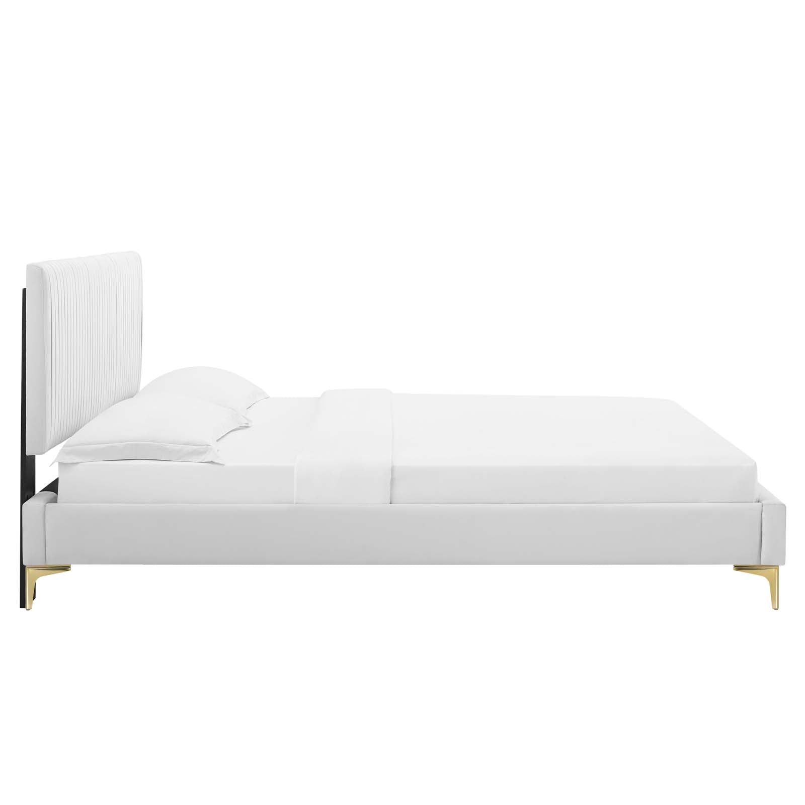 Modway Peyton Performance Velvet King Platform Bed | Beds | Modishstore-54