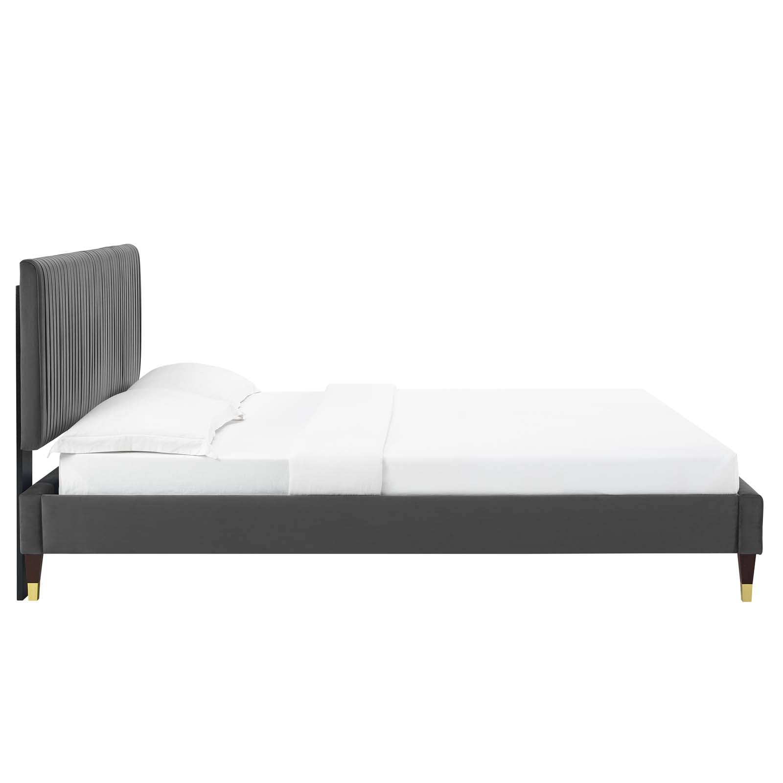 Modway Peyton Performance Velvet King Platform Bed | Beds | Modishstore-5
