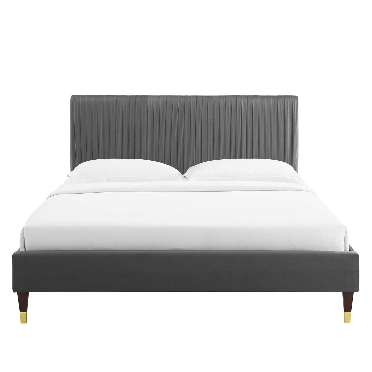 Modway Peyton Performance Velvet King Platform Bed | Beds | Modishstore-6