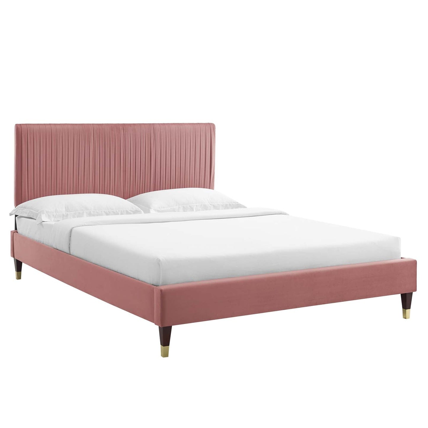 Modway Peyton Performance Velvet King Platform Bed | Beds | Modishstore-9