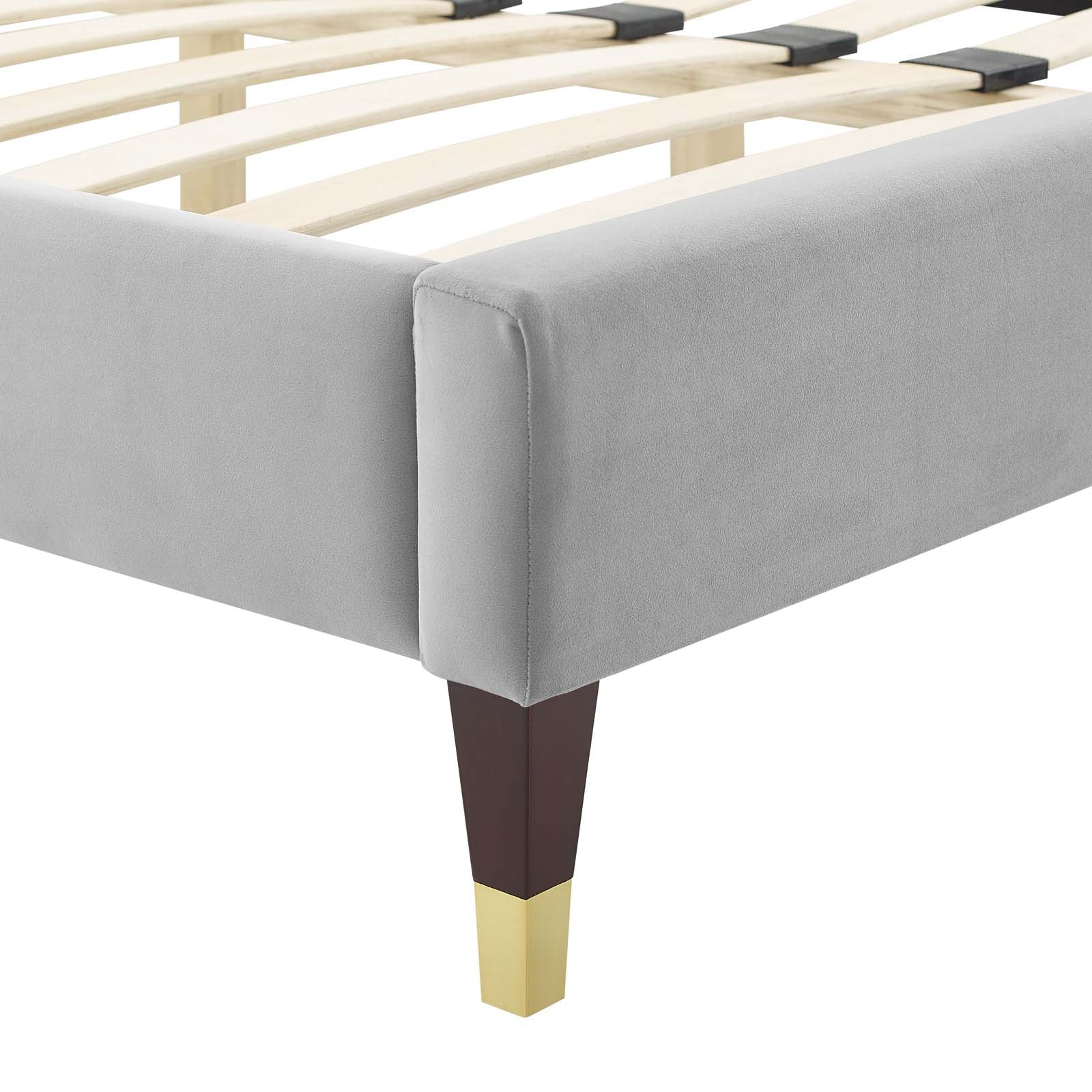Modway Peyton Performance Velvet King Platform Bed | Beds | Modishstore-18