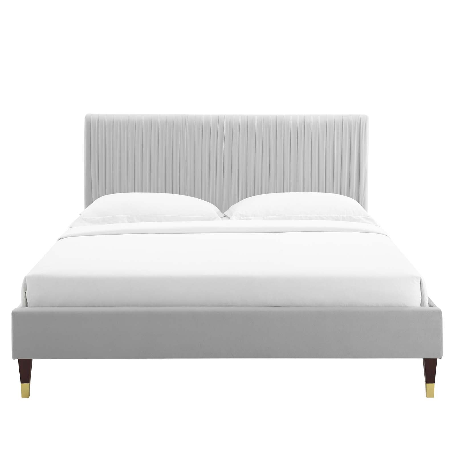 Modway Peyton Performance Velvet King Platform Bed | Beds | Modishstore-20