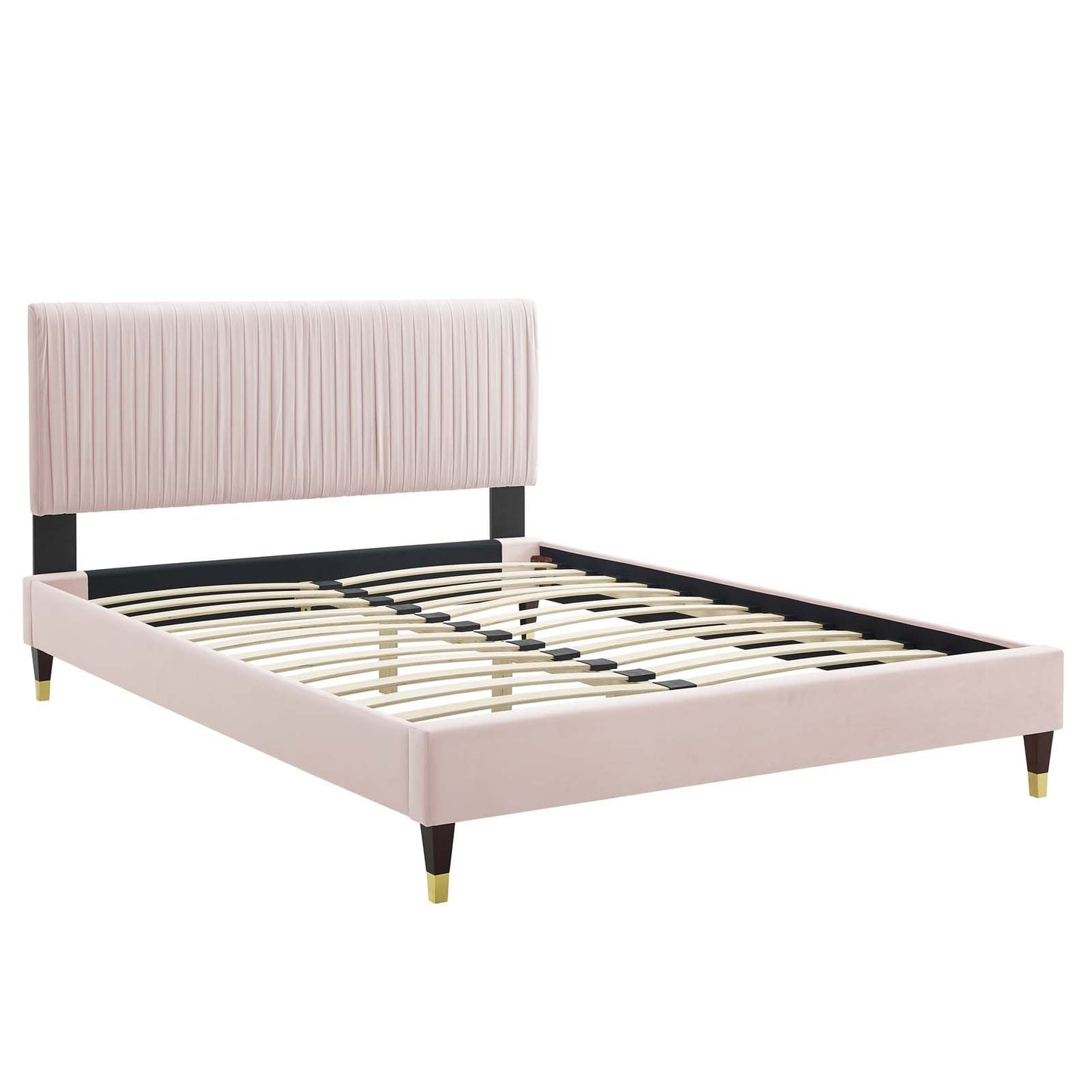 Modway Peyton Performance Velvet King Platform Bed | Beds | Modishstore-38