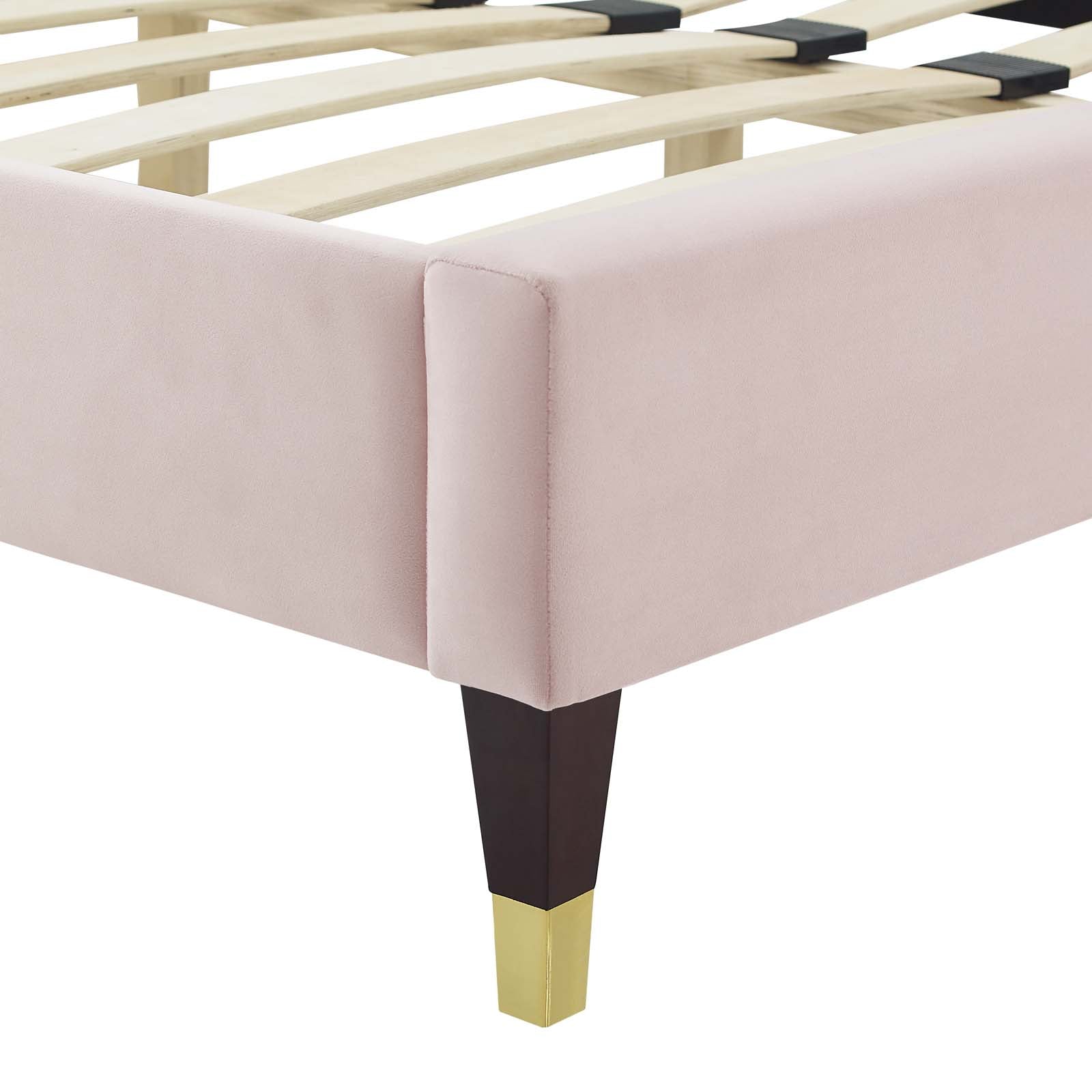 Modway Peyton Performance Velvet King Platform Bed | Beds | Modishstore-39