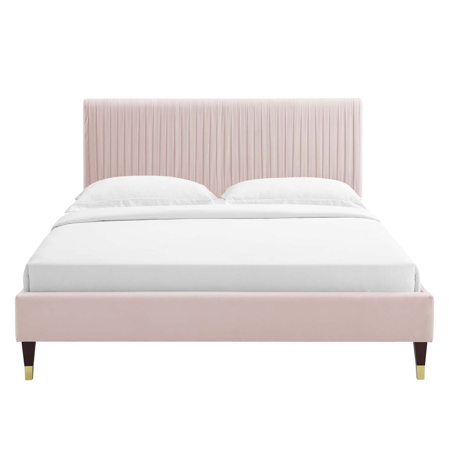 Modway Peyton Performance Velvet King Platform Bed | Beds | Modishstore-41