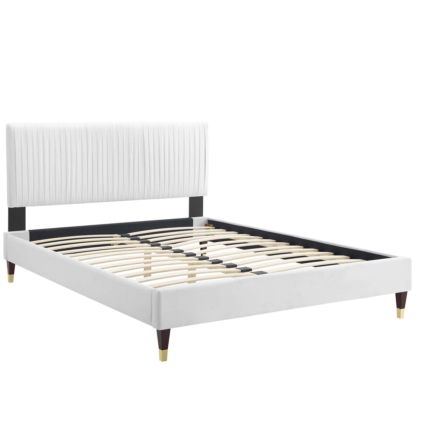 Modway Peyton Performance Velvet King Platform Bed | Beds | Modishstore-52