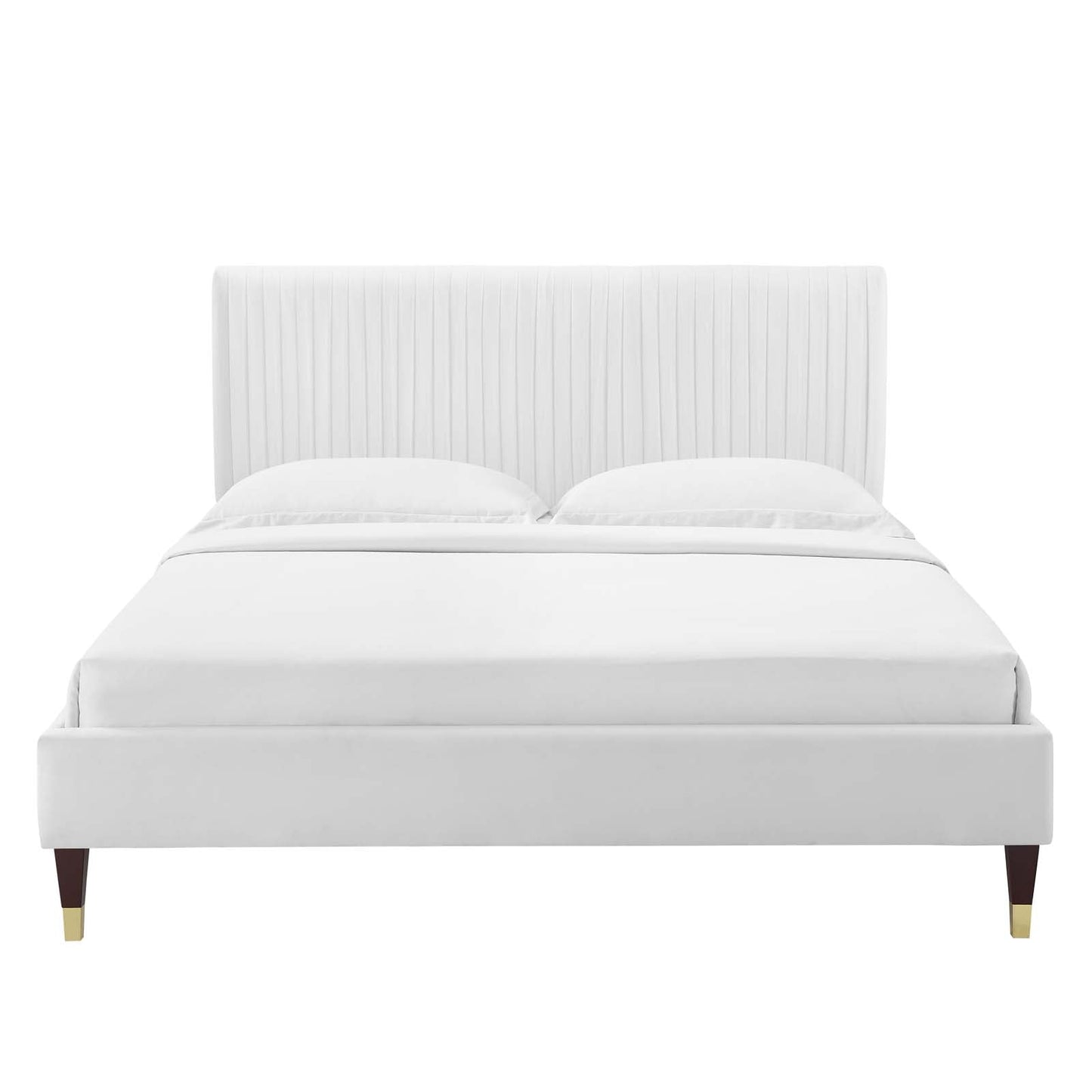 Modway Peyton Performance Velvet King Platform Bed | Beds | Modishstore-55