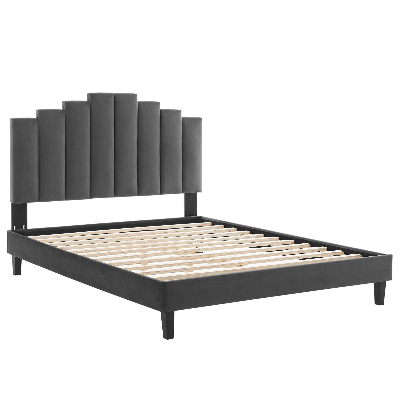 Modway Elise Twin Performance Velvet Platform Bed | Beds | 