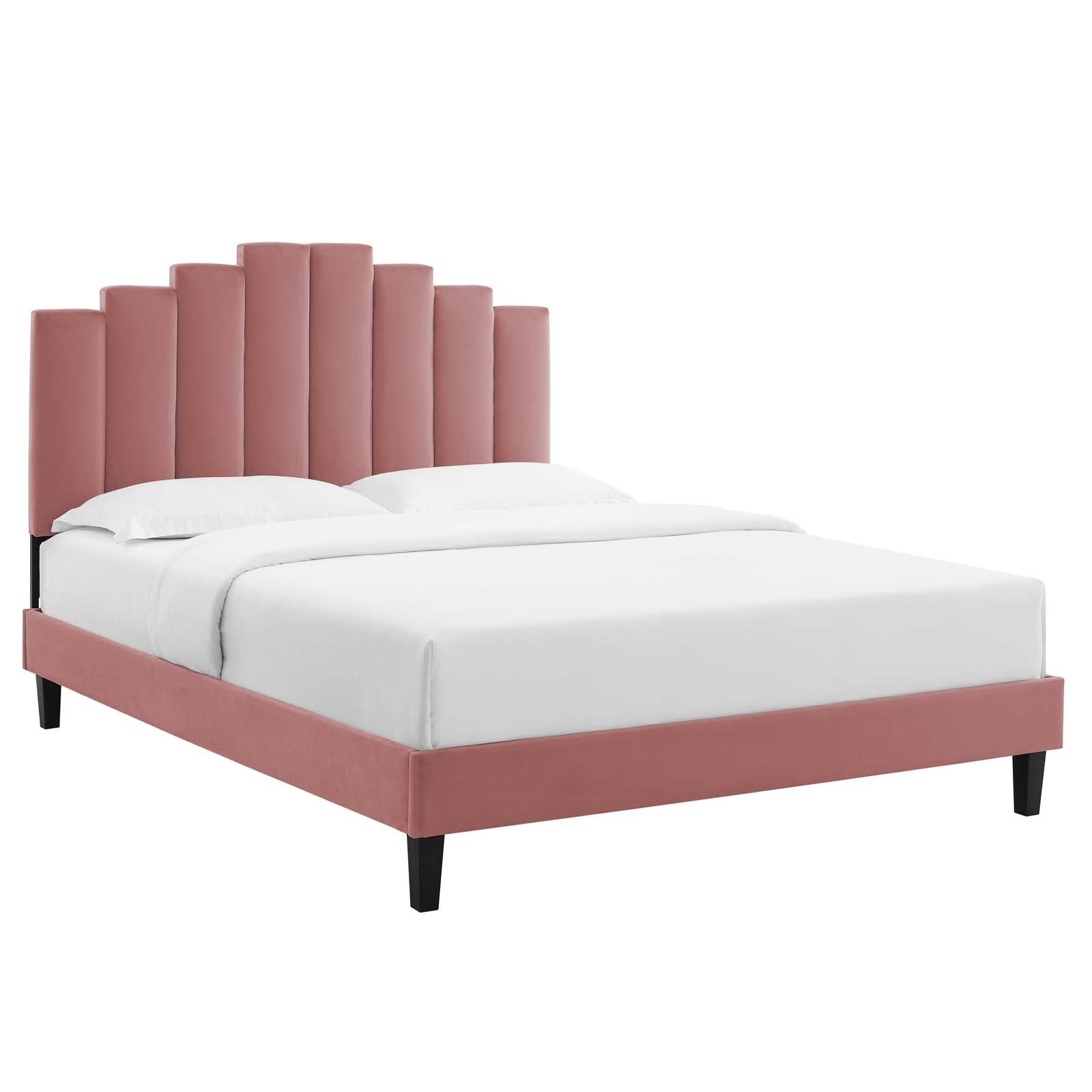 Modway Elise Twin Performance Velvet Platform Bed | Beds | 