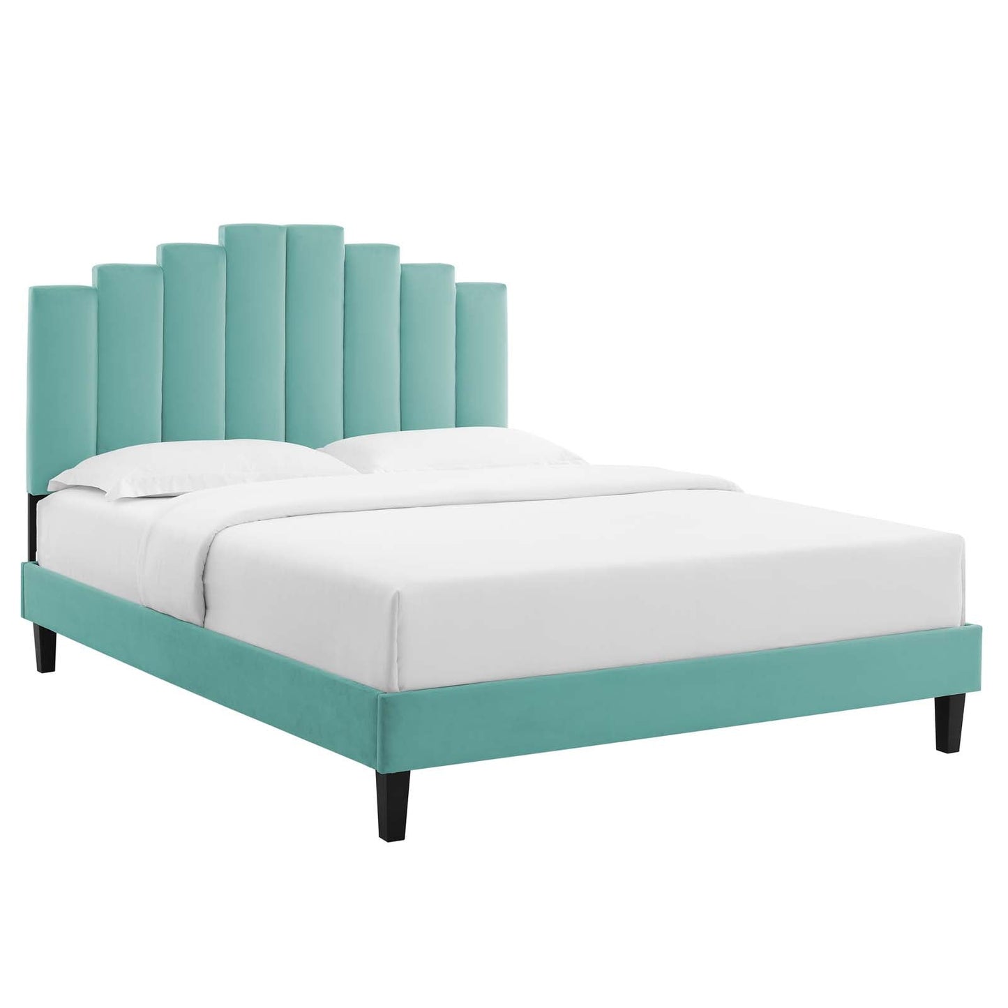 Modway Elise Twin Performance Velvet Platform Bed | Beds | 