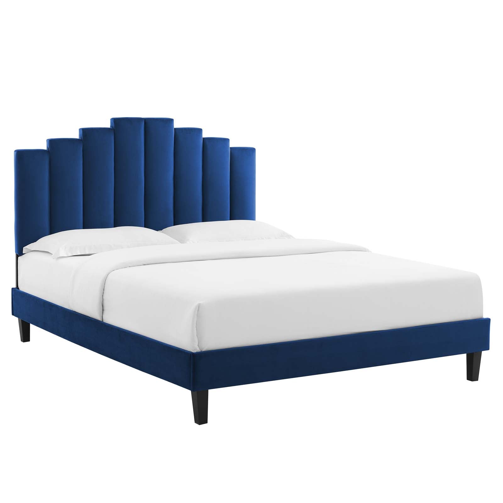 Modway Elise Twin Performance Velvet Platform Bed | Beds | 