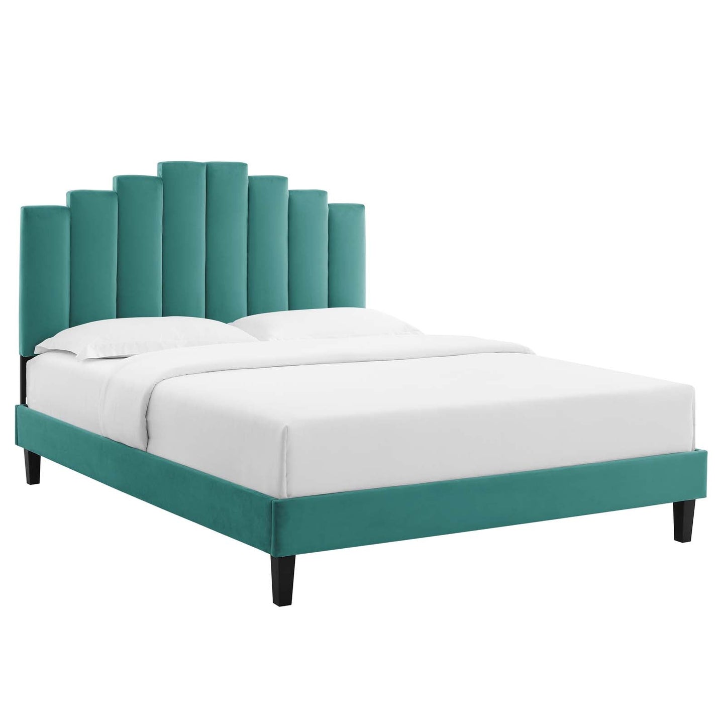 Modway Elise Twin Performance Velvet Platform Bed | Beds | 