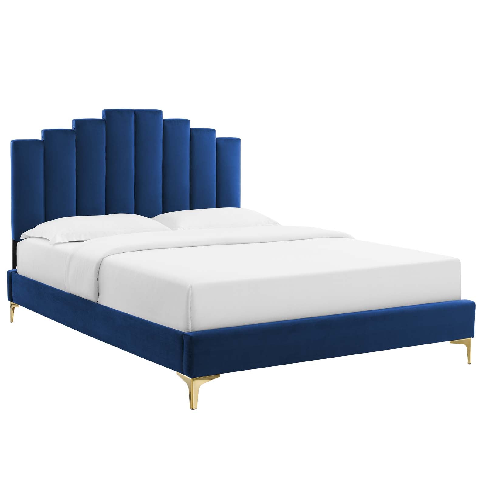 Modway Elise Twin Performance Velvet Platform Bed | Beds | 