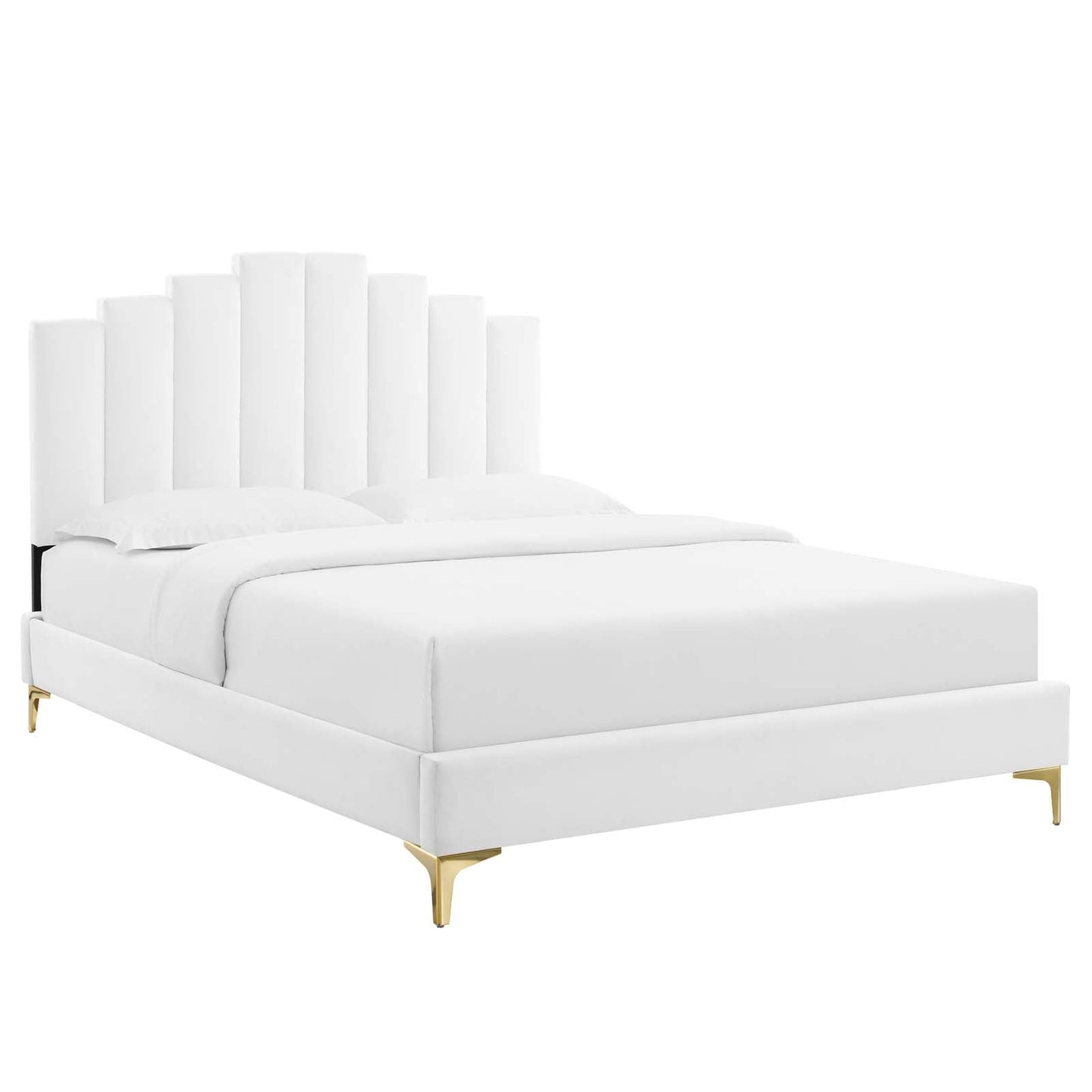 Modway Elise King Performance Velvet Platform Bed | Beds | 