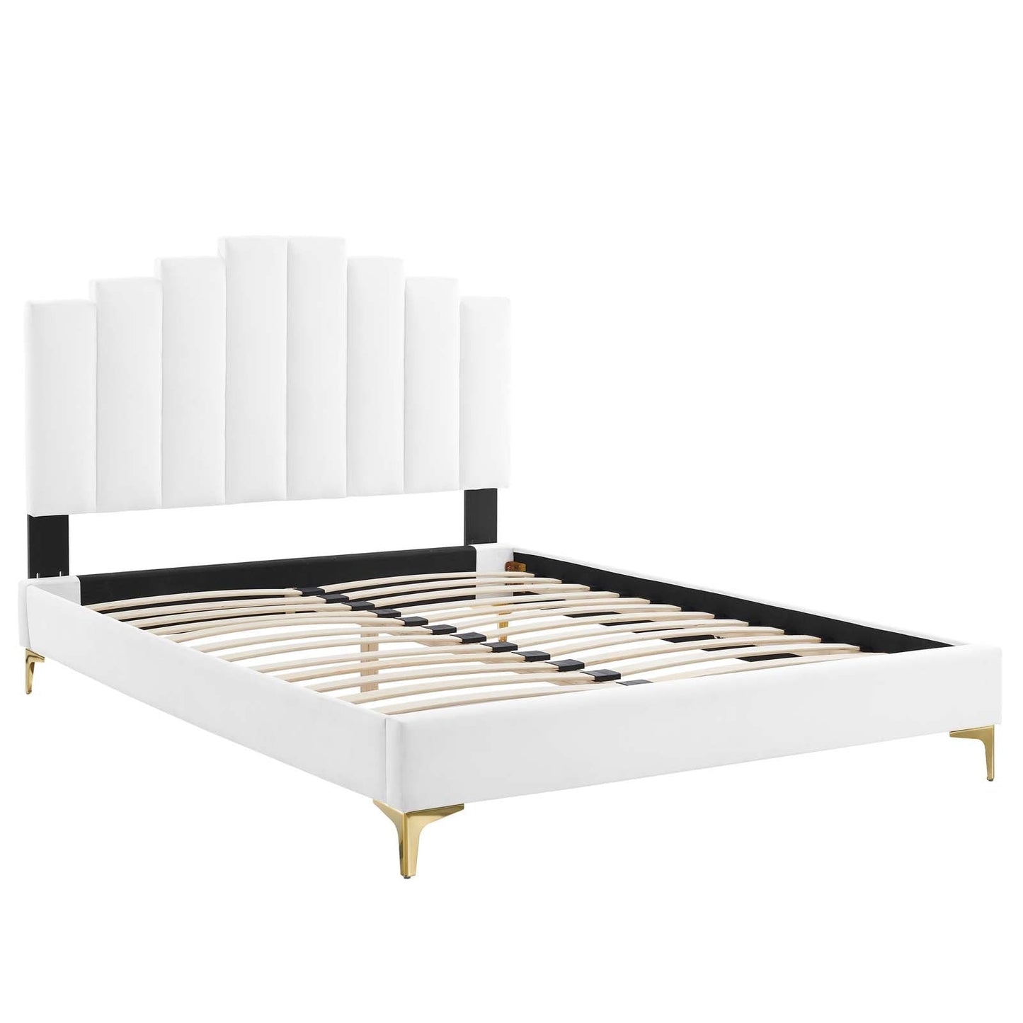 Modway Elise King Performance Velvet Platform Bed | Beds | 
