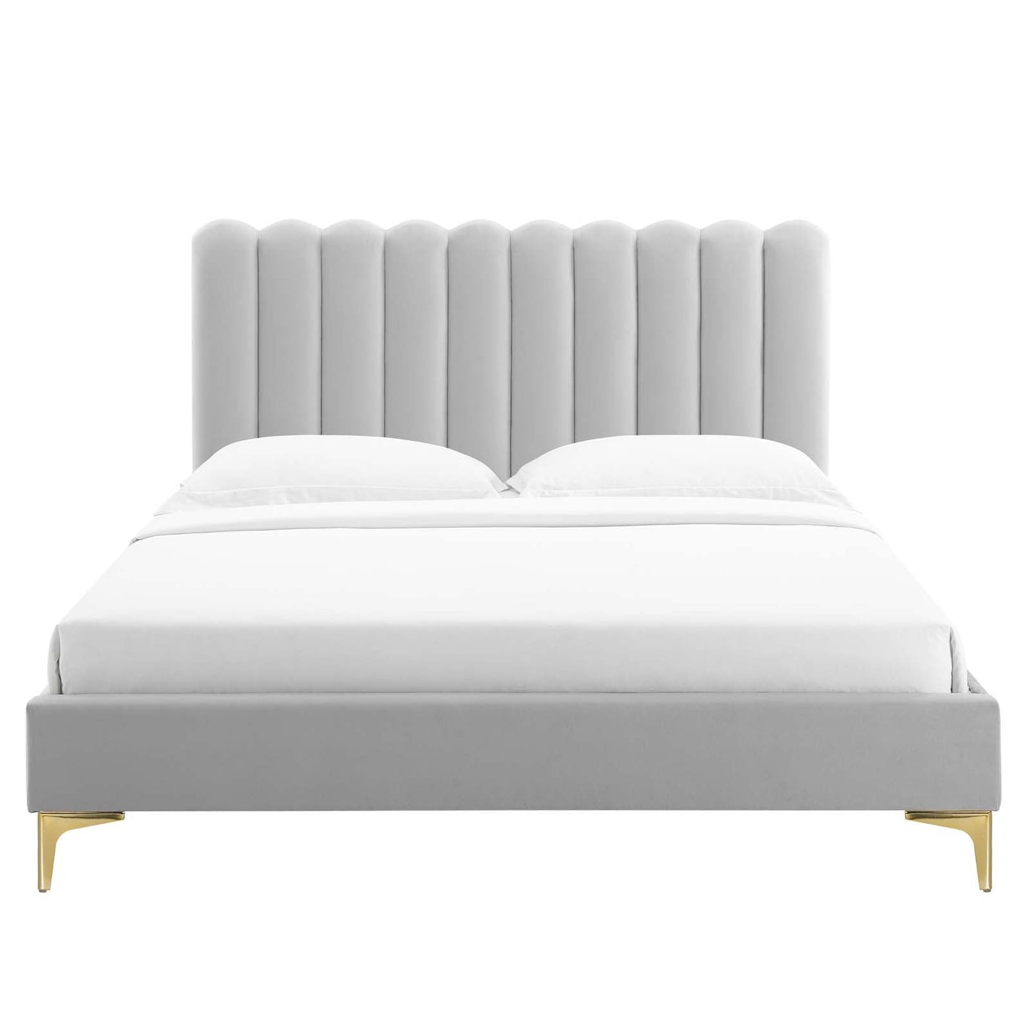 Reagan Twin Performance Velvet Platform Bed By Modway - MOD-6885 | Beds | Modishstore - 44