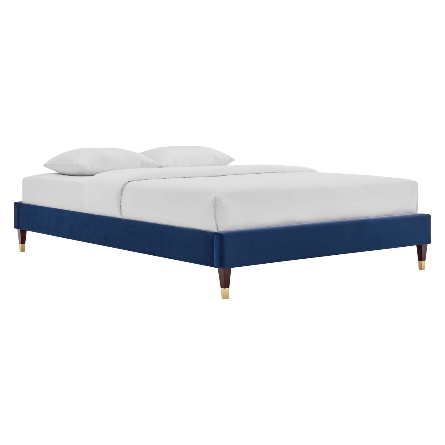 Reagan Twin Performance Velvet Platform Bed By Modway - MOD-6886 | Beds | Modishstore - 78