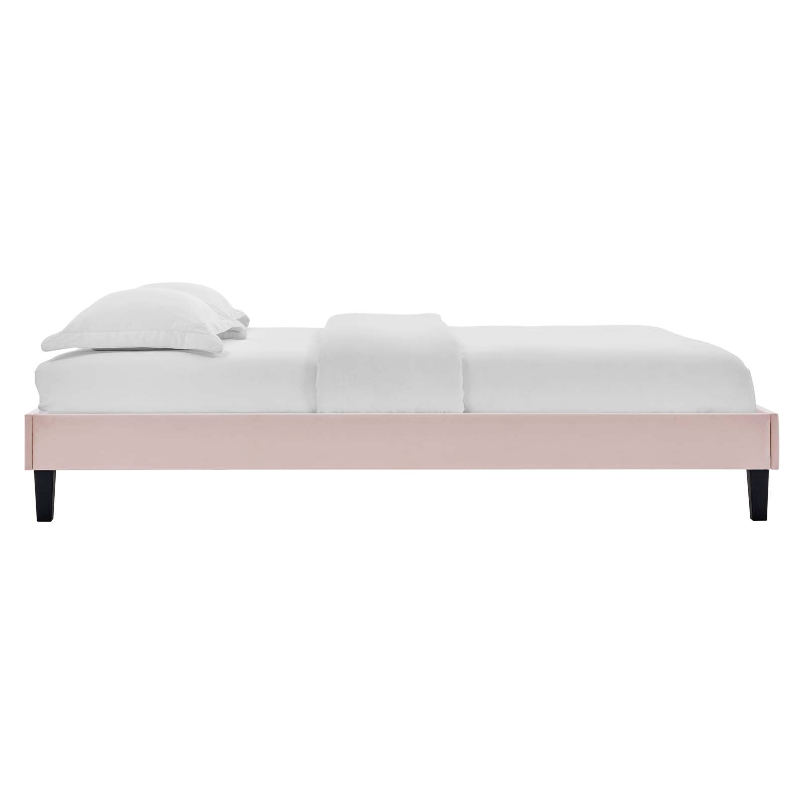Reagan Twin Performance Velvet Platform Bed By Modway - MOD-6887 | Beds | Modishstore - 95