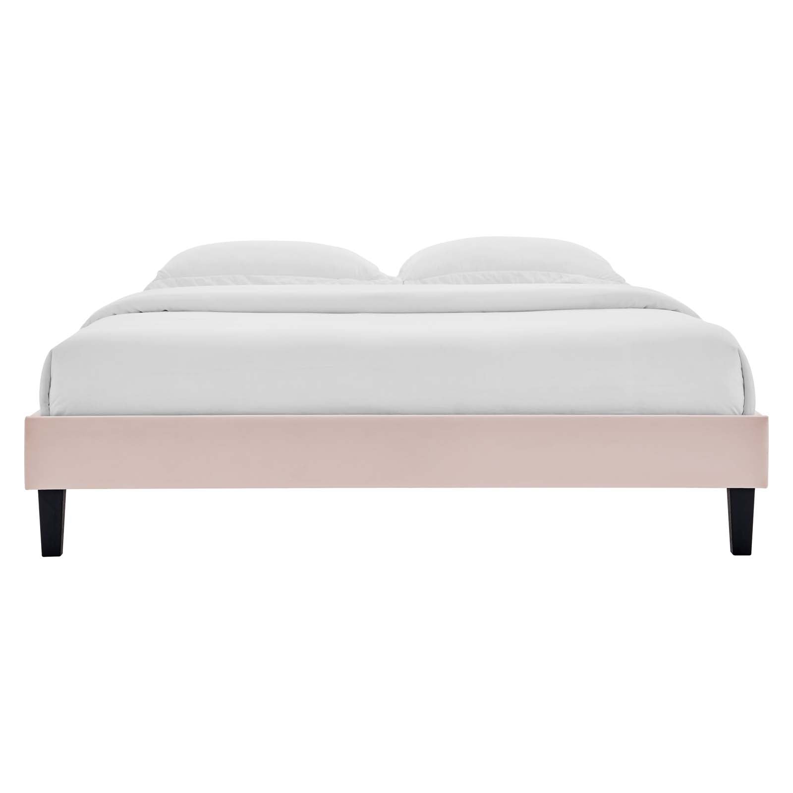 Reagan Twin Performance Velvet Platform Bed By Modway - MOD-6887 | Beds | Modishstore - 96