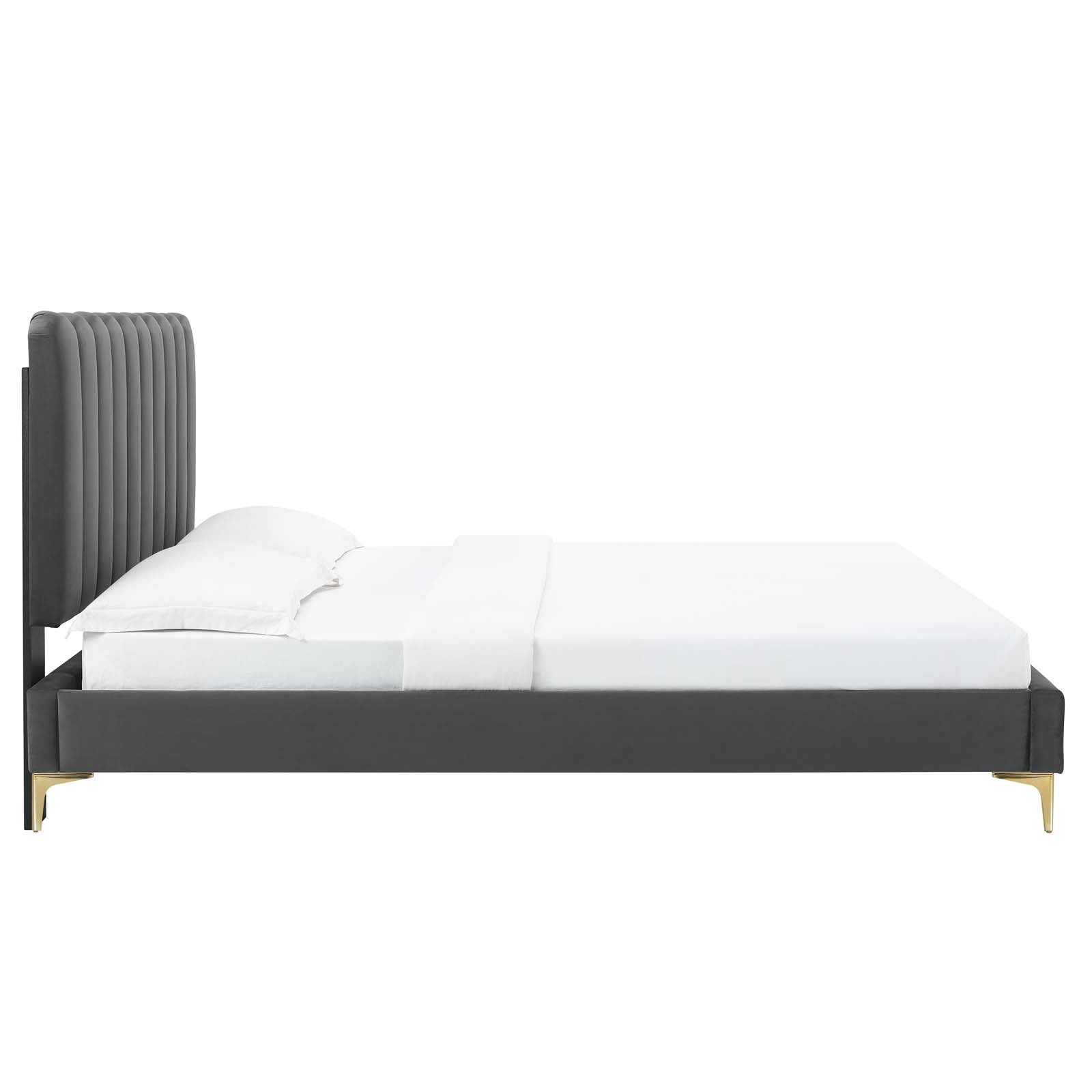 Reagan Full Performance Velvet Platform Bed By Modway - MOD-6891 | Beds | Modishstore - 11