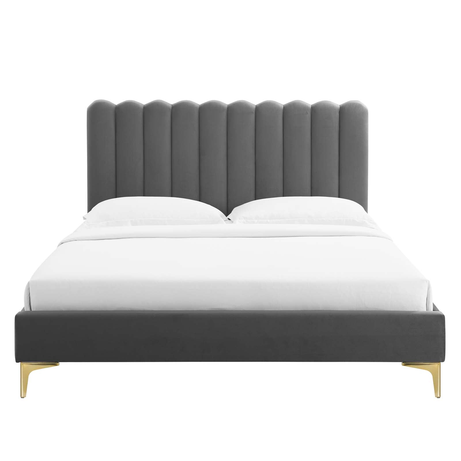 Reagan Full Performance Velvet Platform Bed By Modway - MOD-6891 | Beds | Modishstore - 12