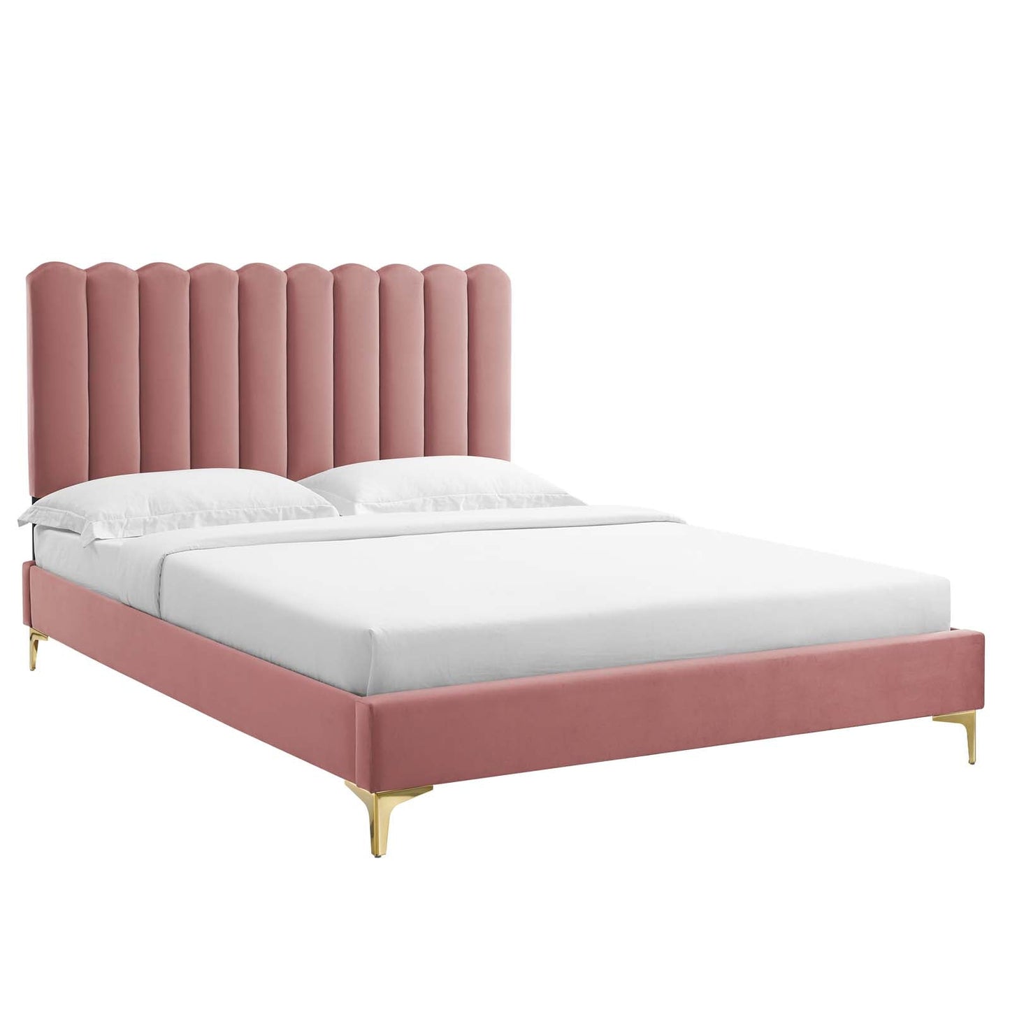 Reagan Full Performance Velvet Platform Bed By Modway - MOD-6891 | Beds | Modishstore - 17