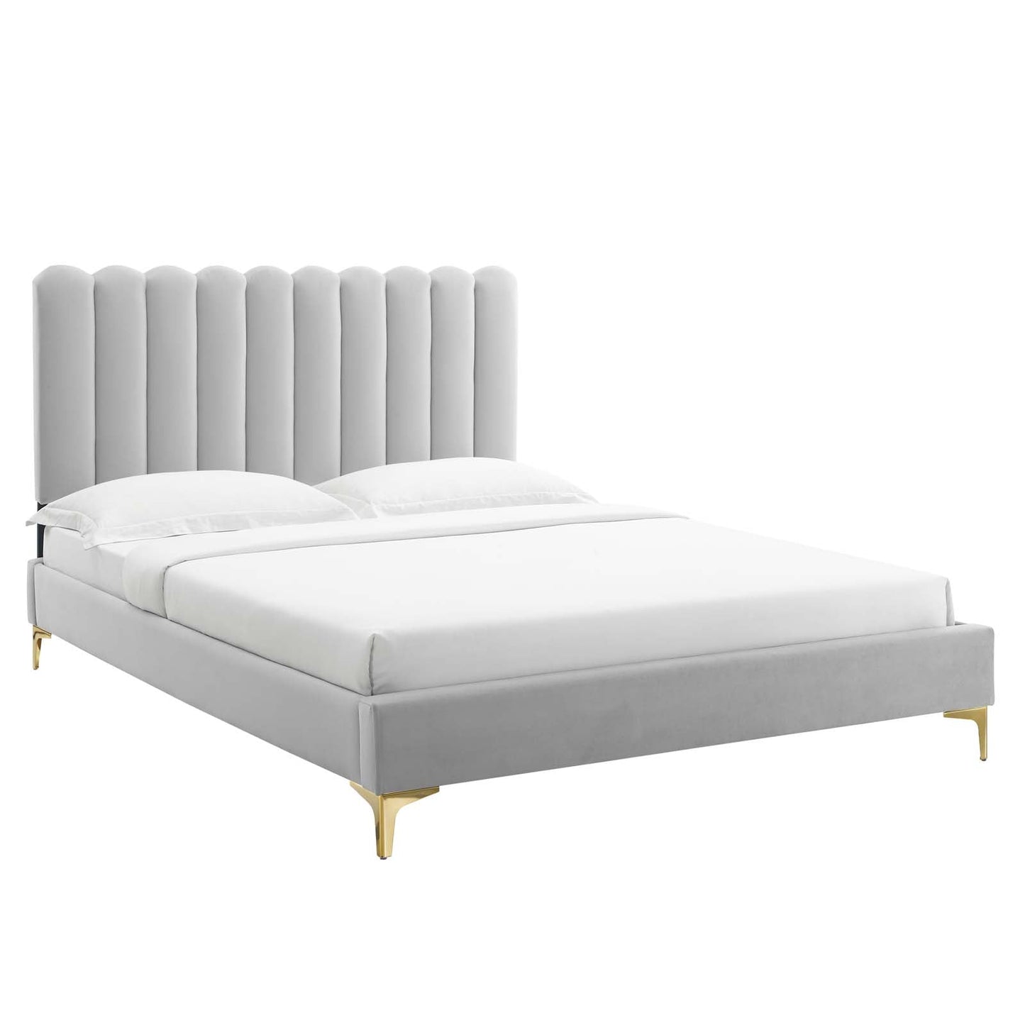 Reagan Full Performance Velvet Platform Bed By Modway - MOD-6891 | Beds | Modishstore - 33
