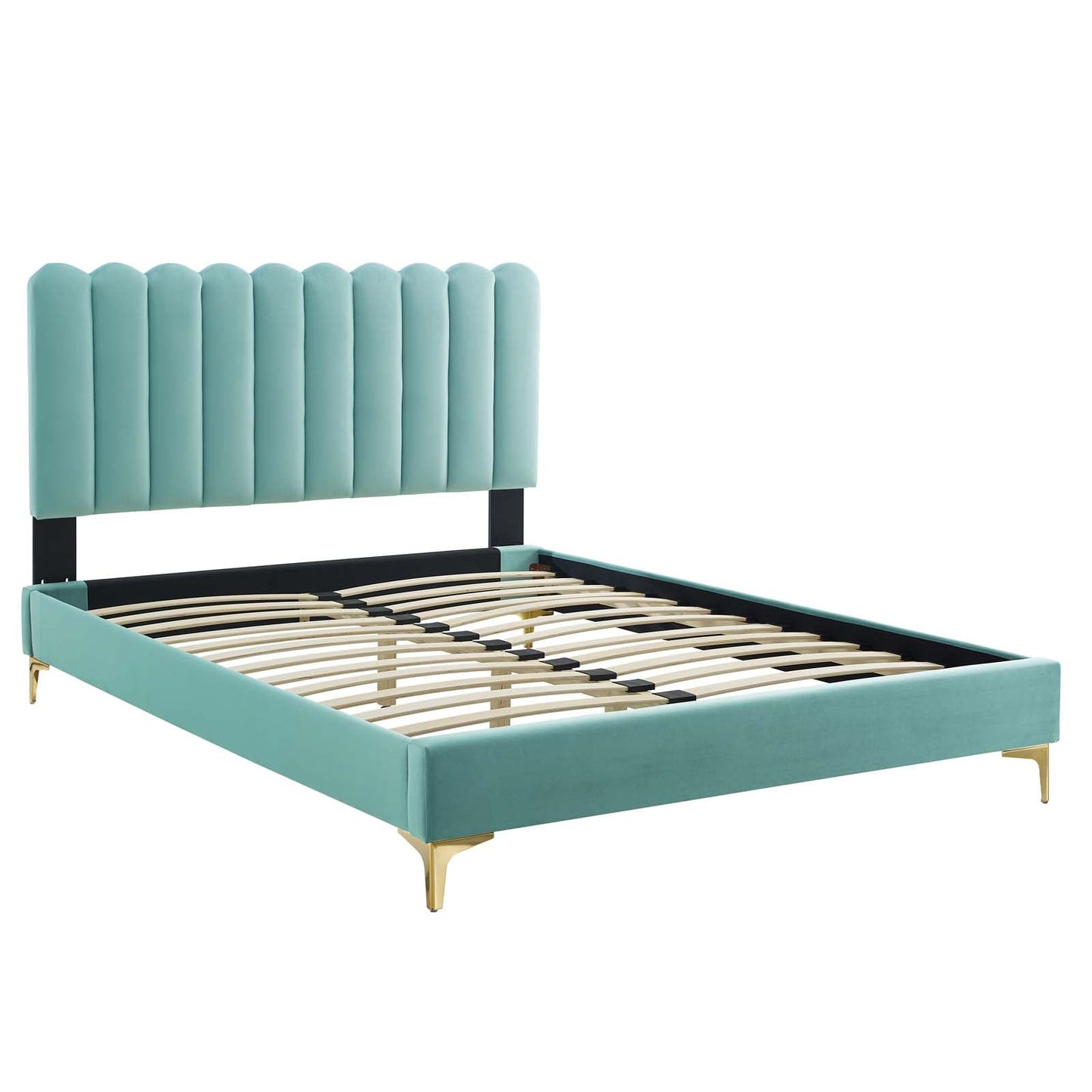 Reagan Full Performance Velvet Platform Bed By Modway - MOD-6891 | Beds | Modishstore - 58