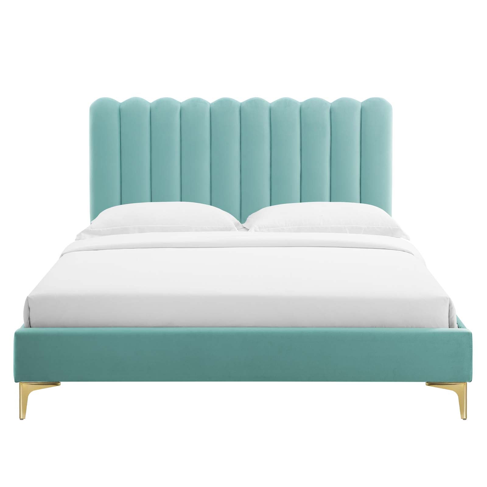 Reagan Full Performance Velvet Platform Bed By Modway - MOD-6891 | Beds | Modishstore - 60