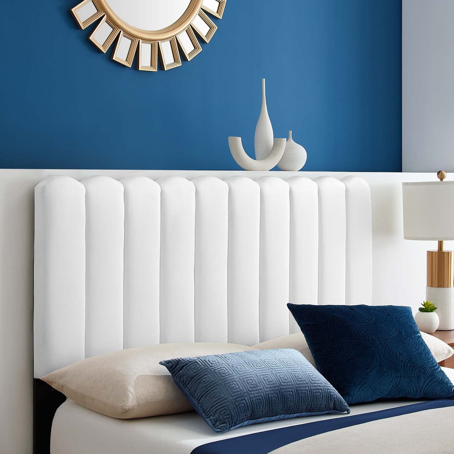 Reagan Full Performance Velvet Platform Bed By Modway - MOD-6892 | Beds | Modishstore - 120