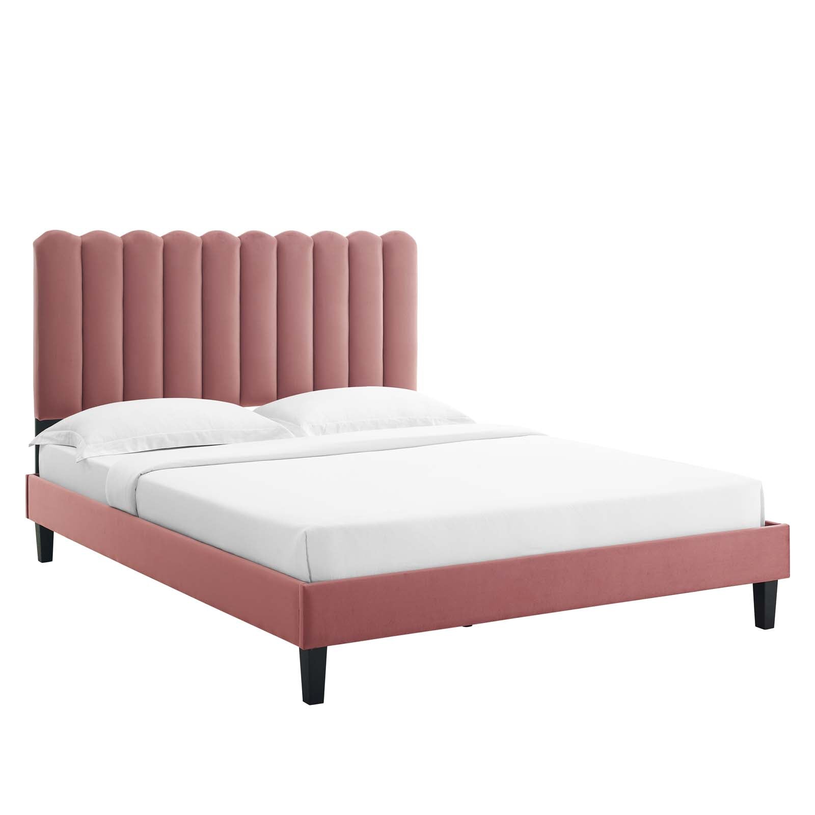 Reagan Full Performance Velvet Platform Bed By Modway - MOD-6893 | Beds | Modishstore - 17