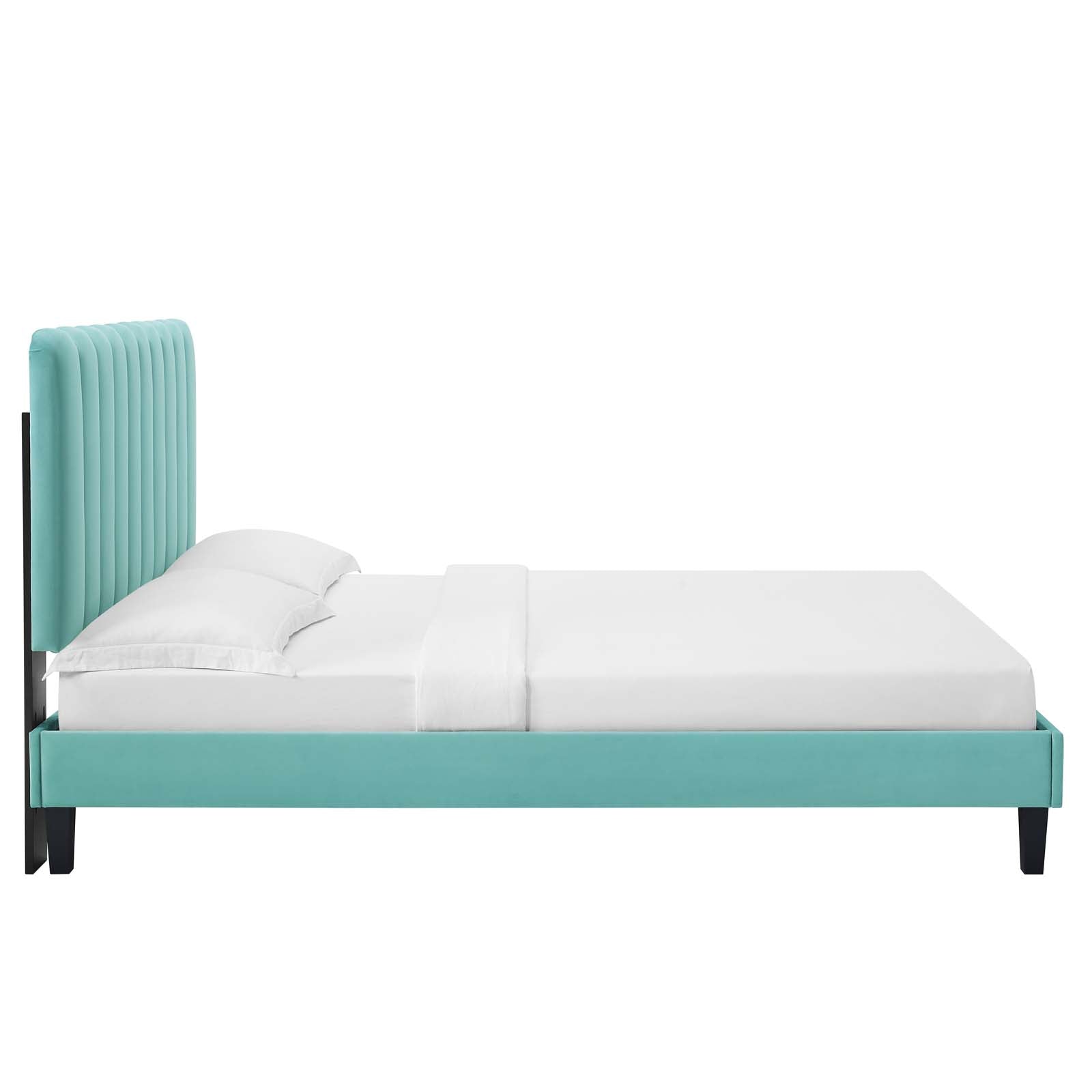 Reagan Full Performance Velvet Platform Bed By Modway - MOD-6893 | Beds | Modishstore - 59