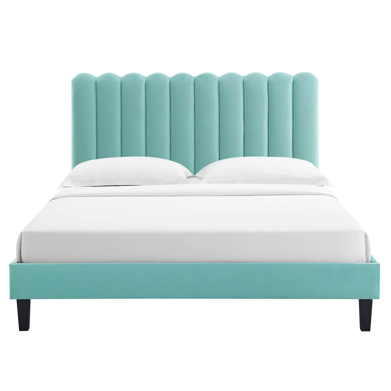 Reagan Full Performance Velvet Platform Bed By Modway - MOD-6893 | Beds | Modishstore - 60