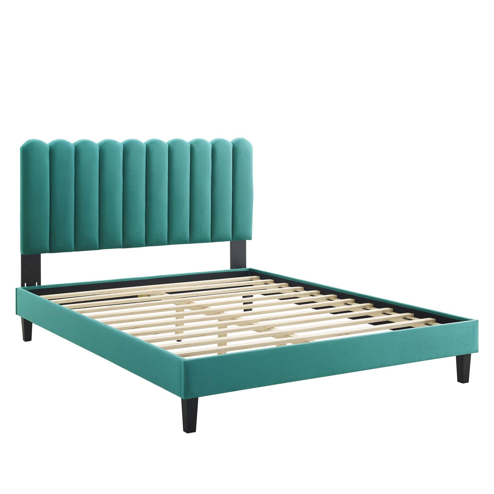 Reagan Full Performance Velvet Platform Bed By Modway - MOD-6893 | Beds | Modishstore - 106